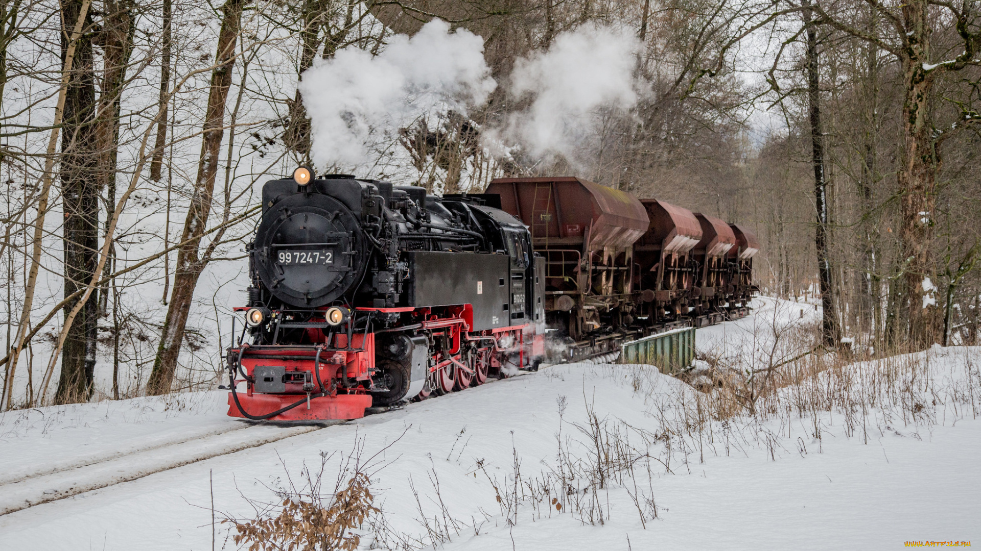 техника, паровозы, рельсы, паровоз
