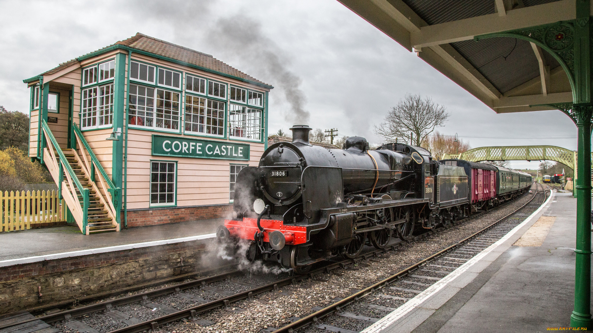 техника, паровозы, рельсы, паровоз