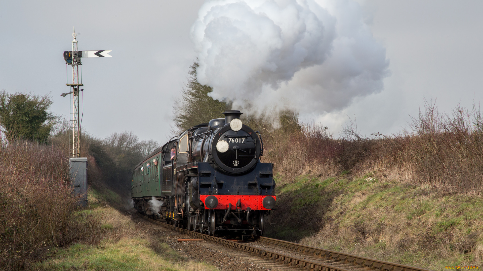 техника, паровозы, рельсы, паровоз