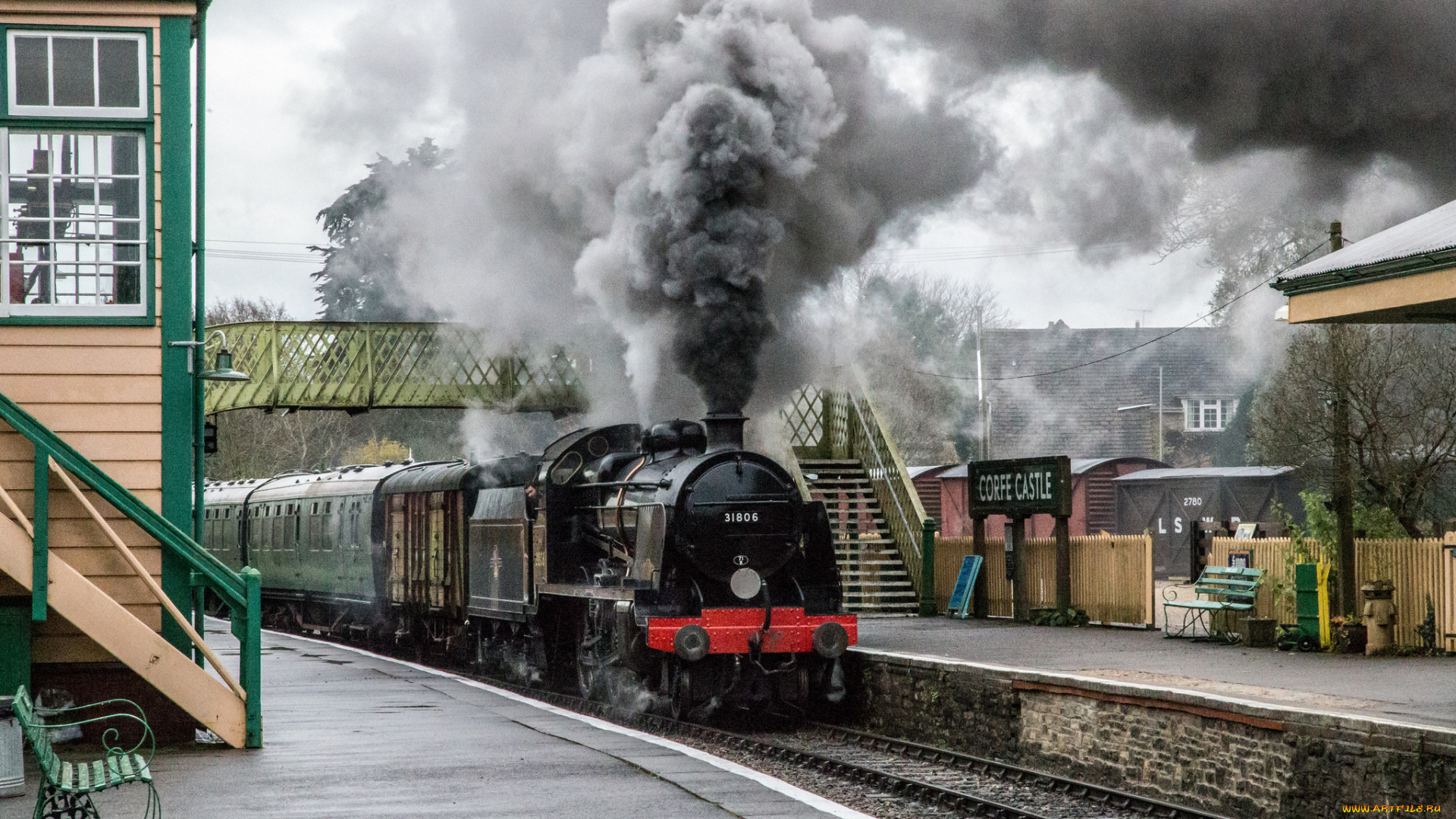 техника, паровозы, рельсы, паровоз