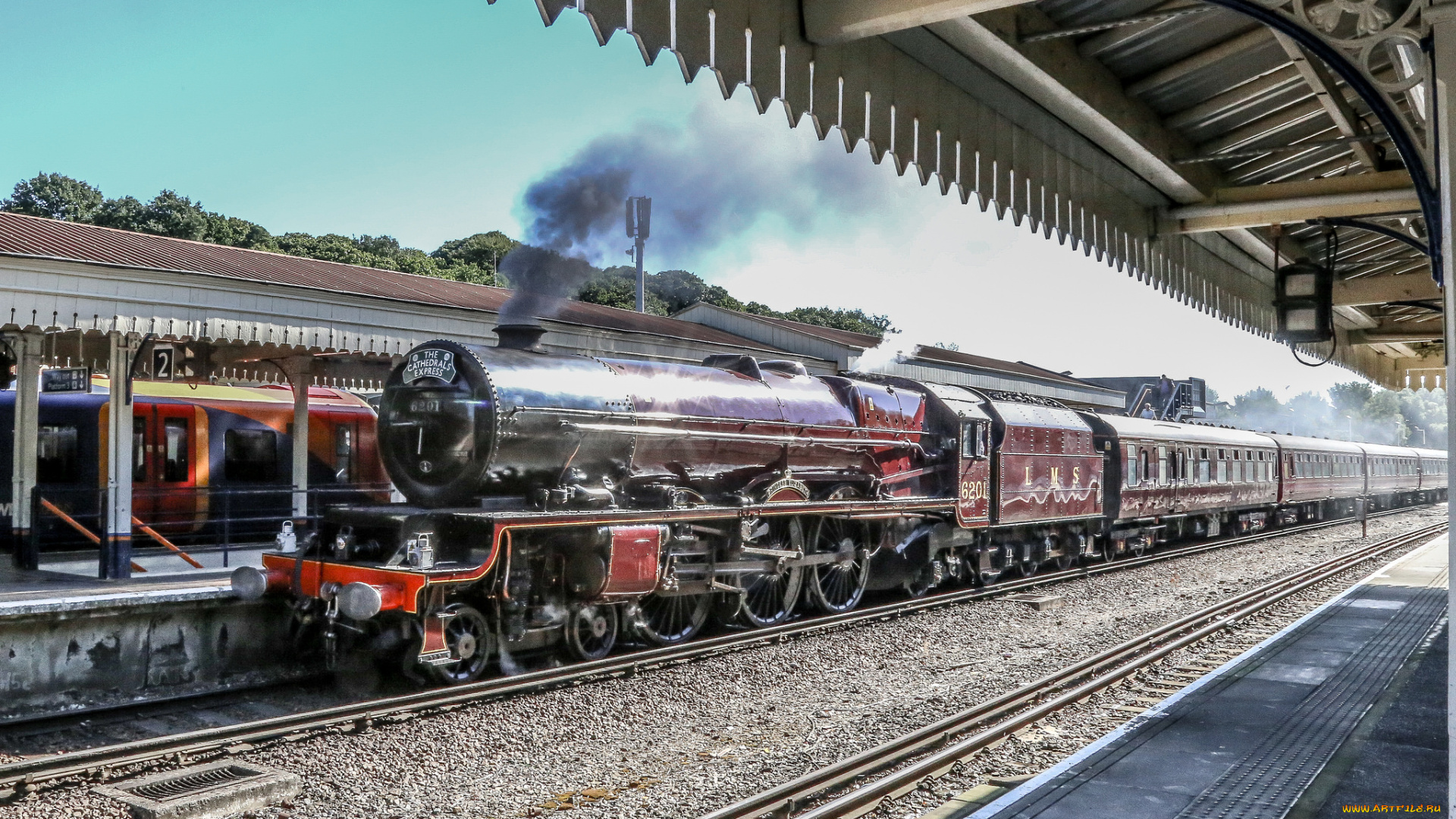 техника, паровозы, рельсы, паровоз