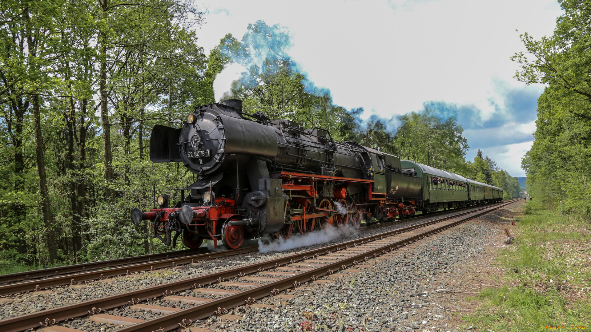 техника, паровозы, рельсы, паровоз