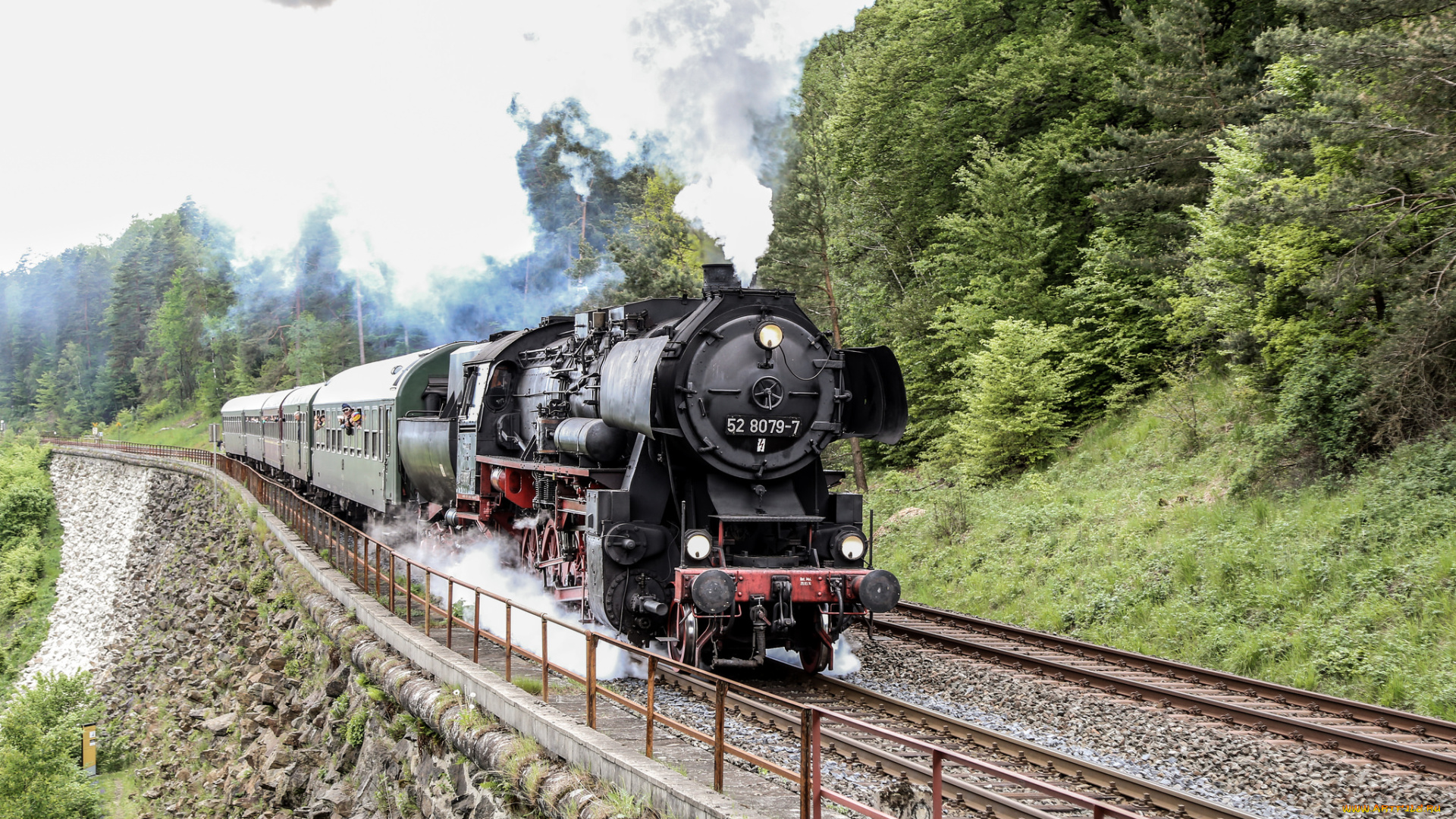 техника, паровозы, рельсы, паровоз