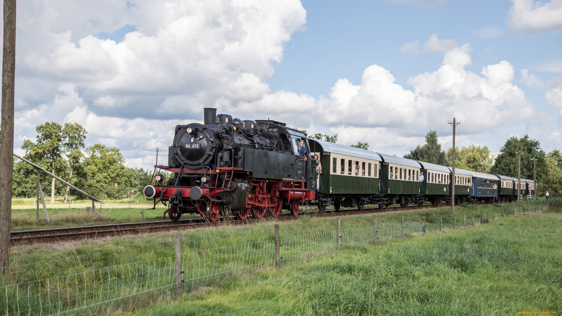 техника, паровозы, состав, локомотив