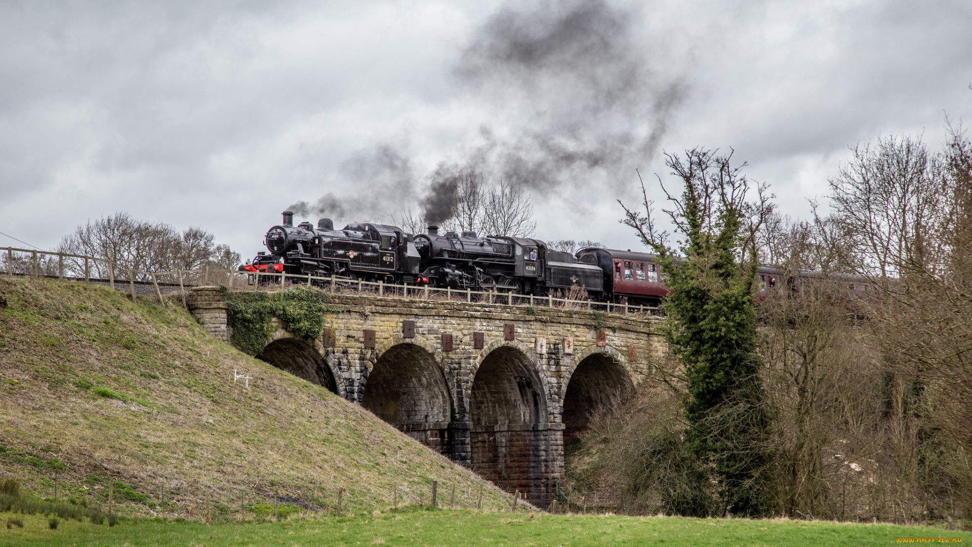 техника, паровозы, состав, локомотив