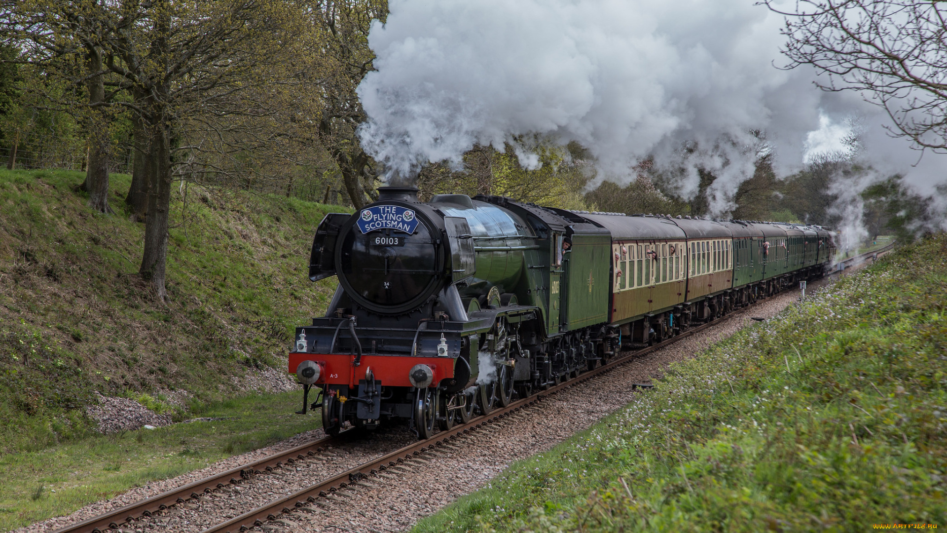 техника, паровозы, состав, локомотив