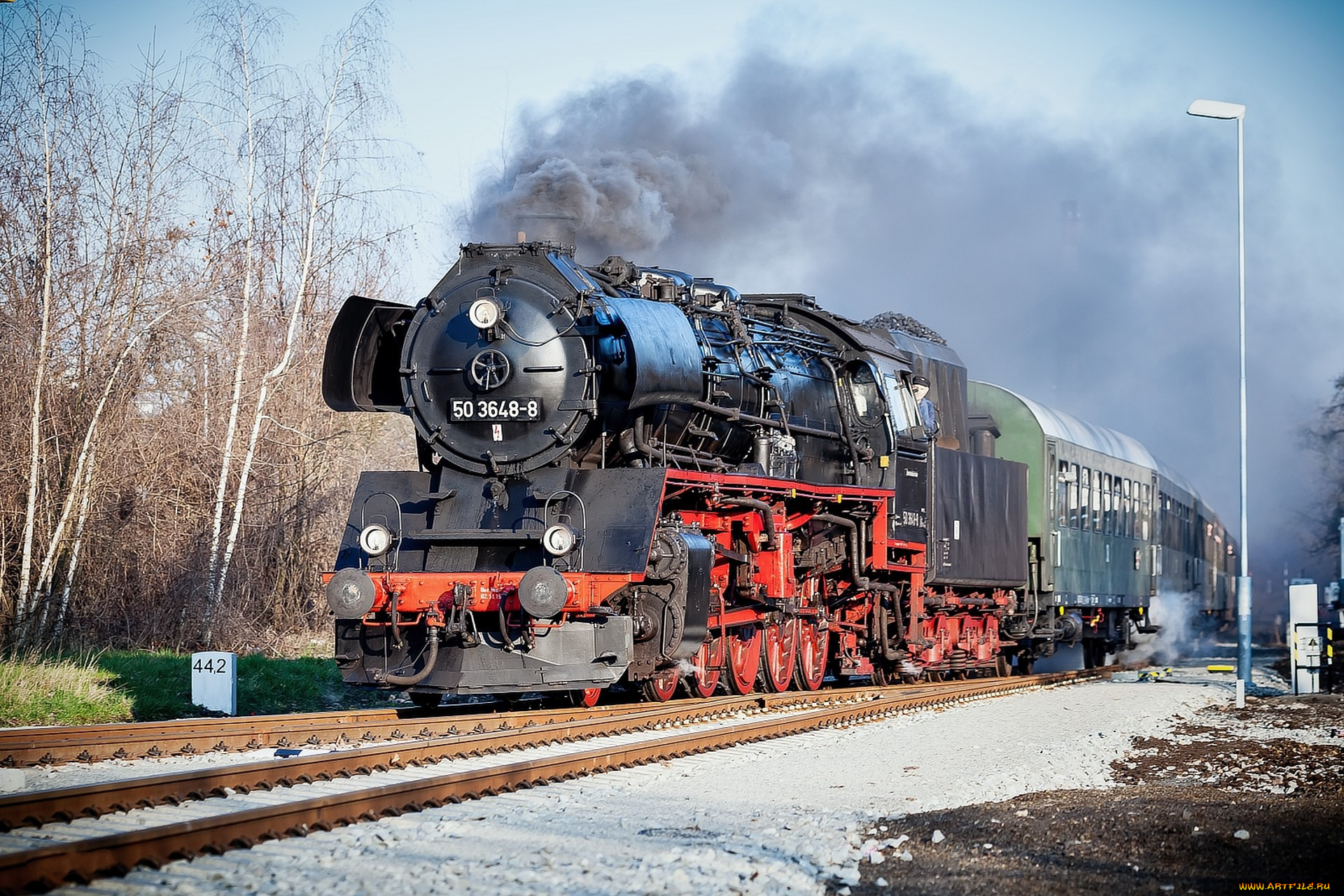 техника, паровозы, паровоз, рельсы