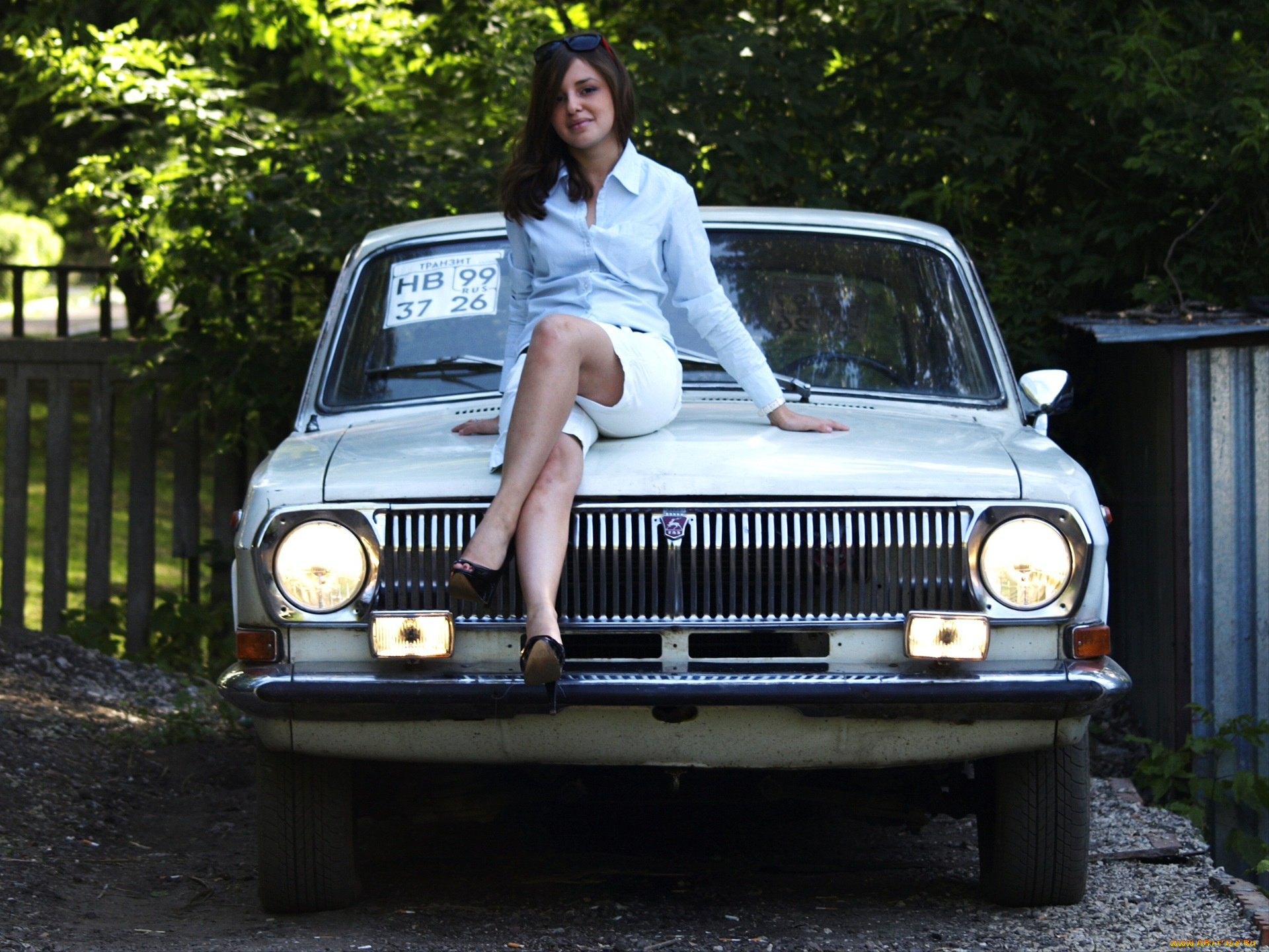 автомобили, -авто, с, девушками, газ