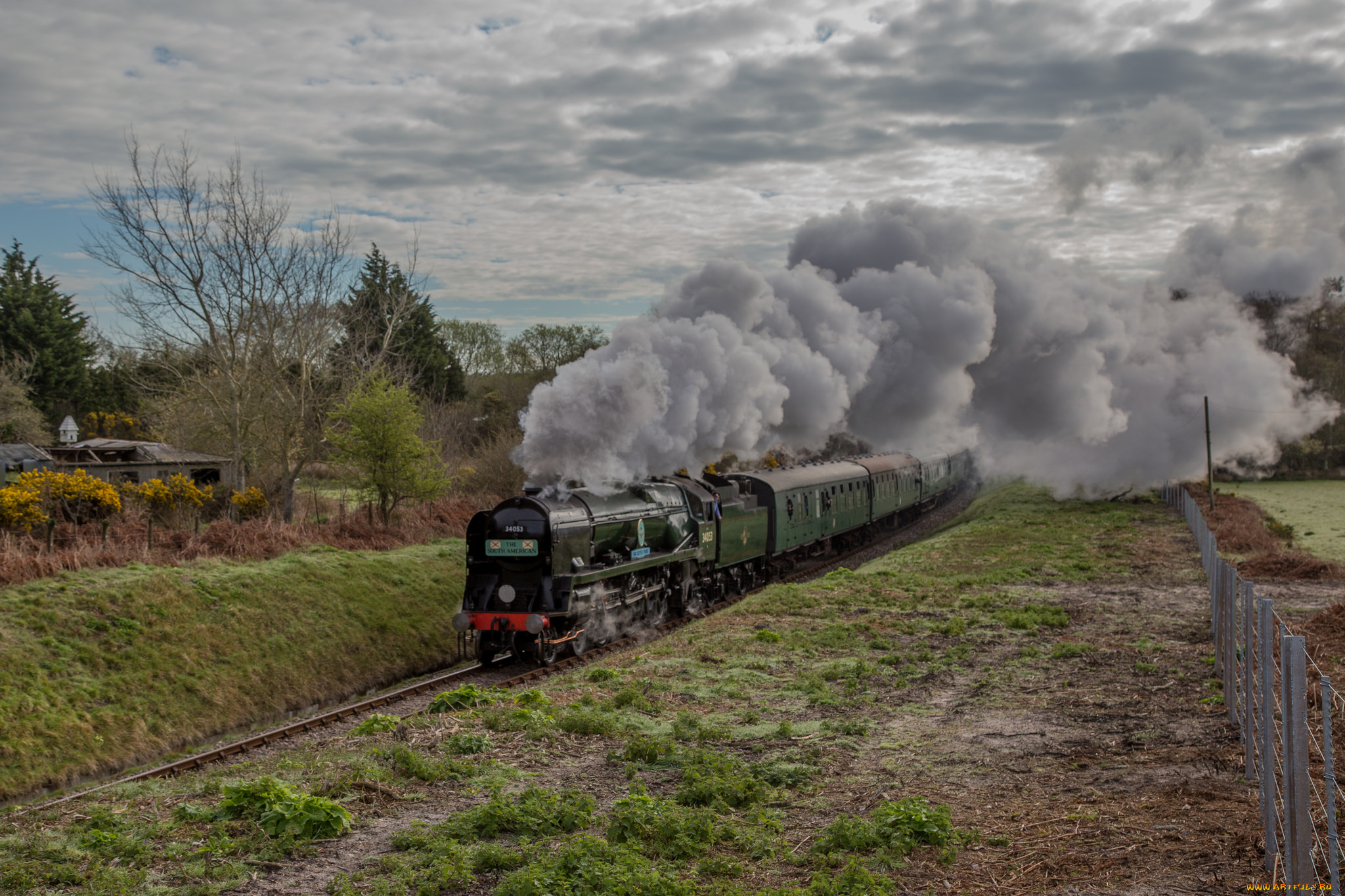 техника, паровозы, локомотив, состав