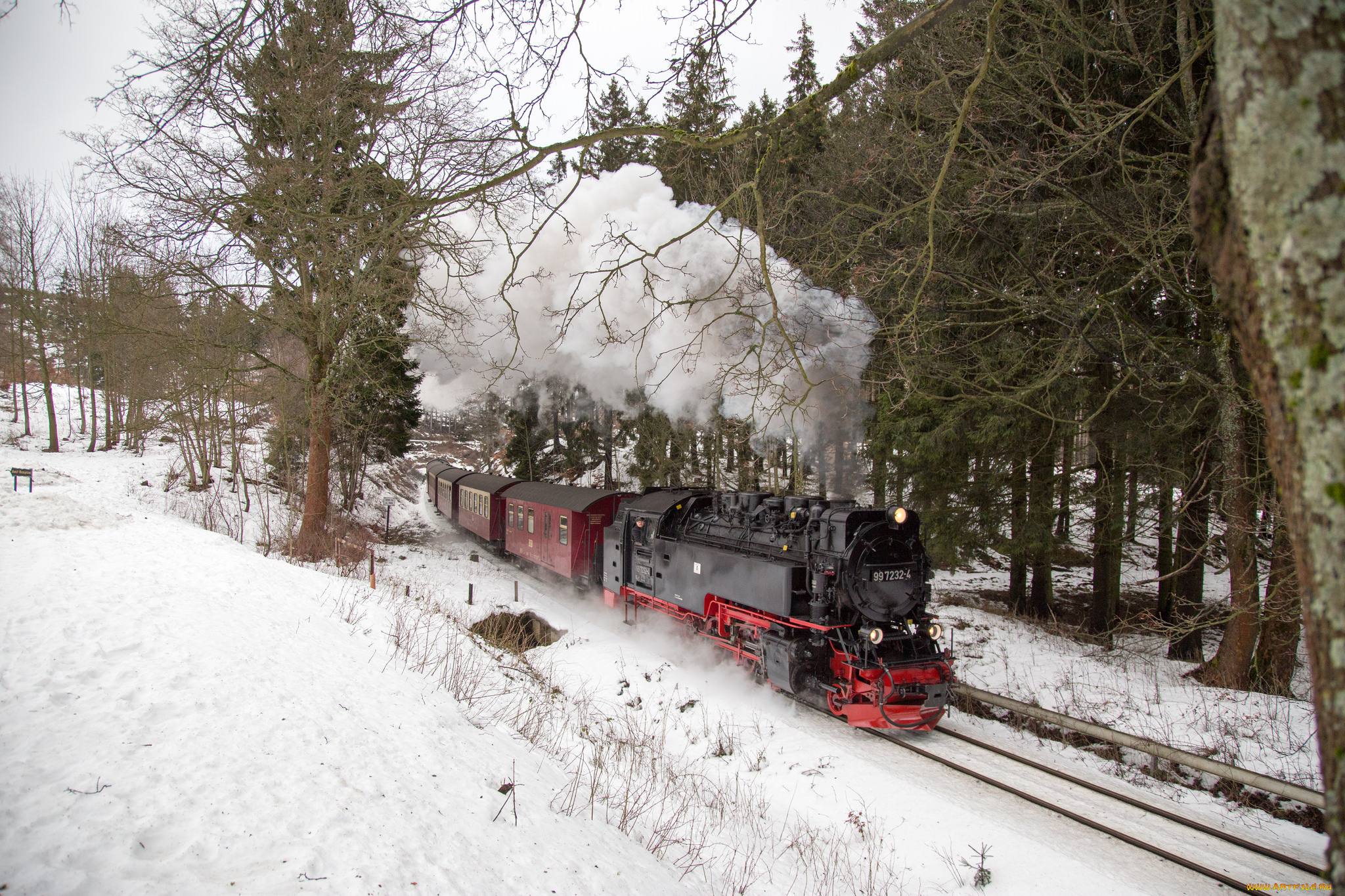 техника, паровозы, паровоз, рельсы