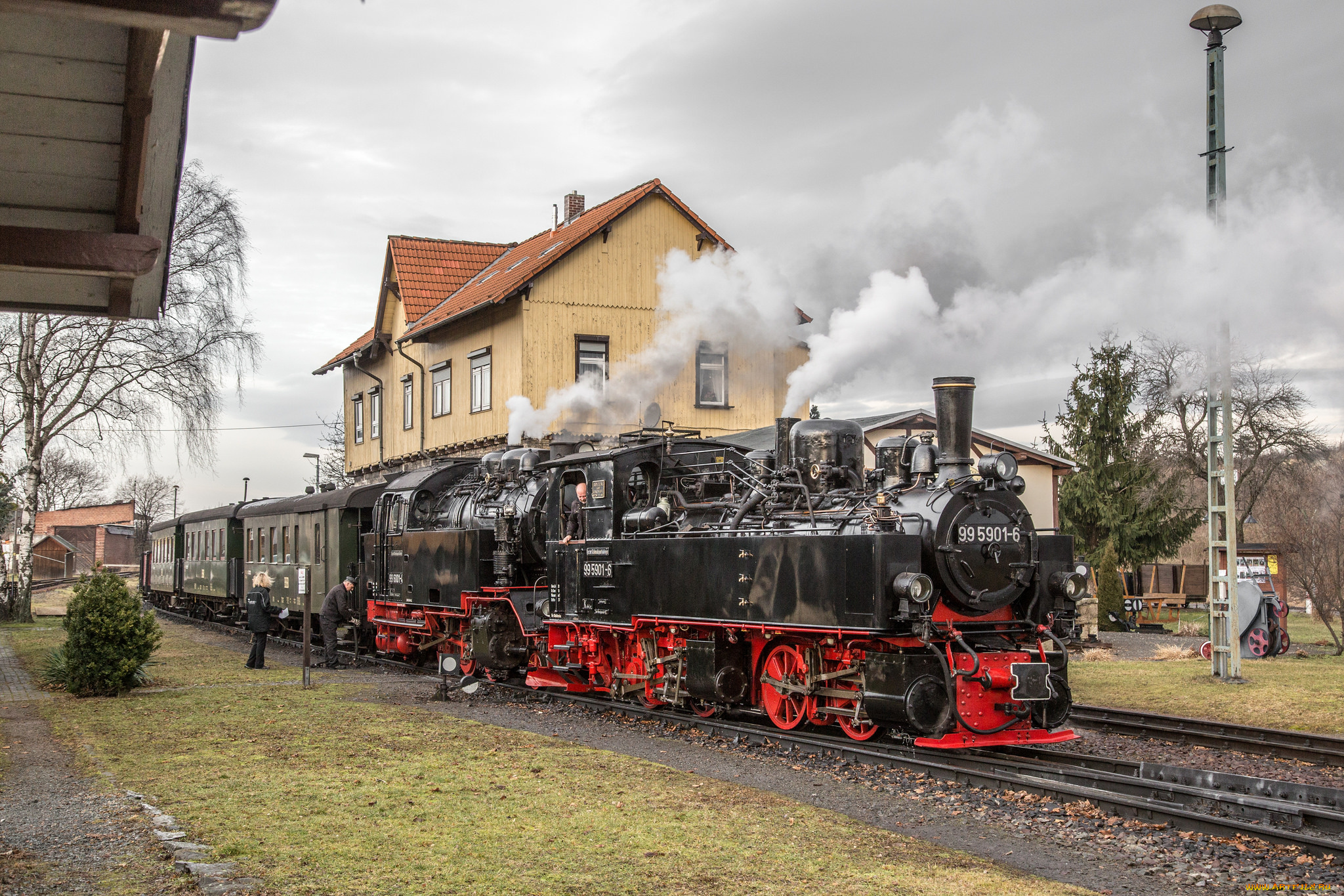 техника, паровозы, паровоз, рельсы