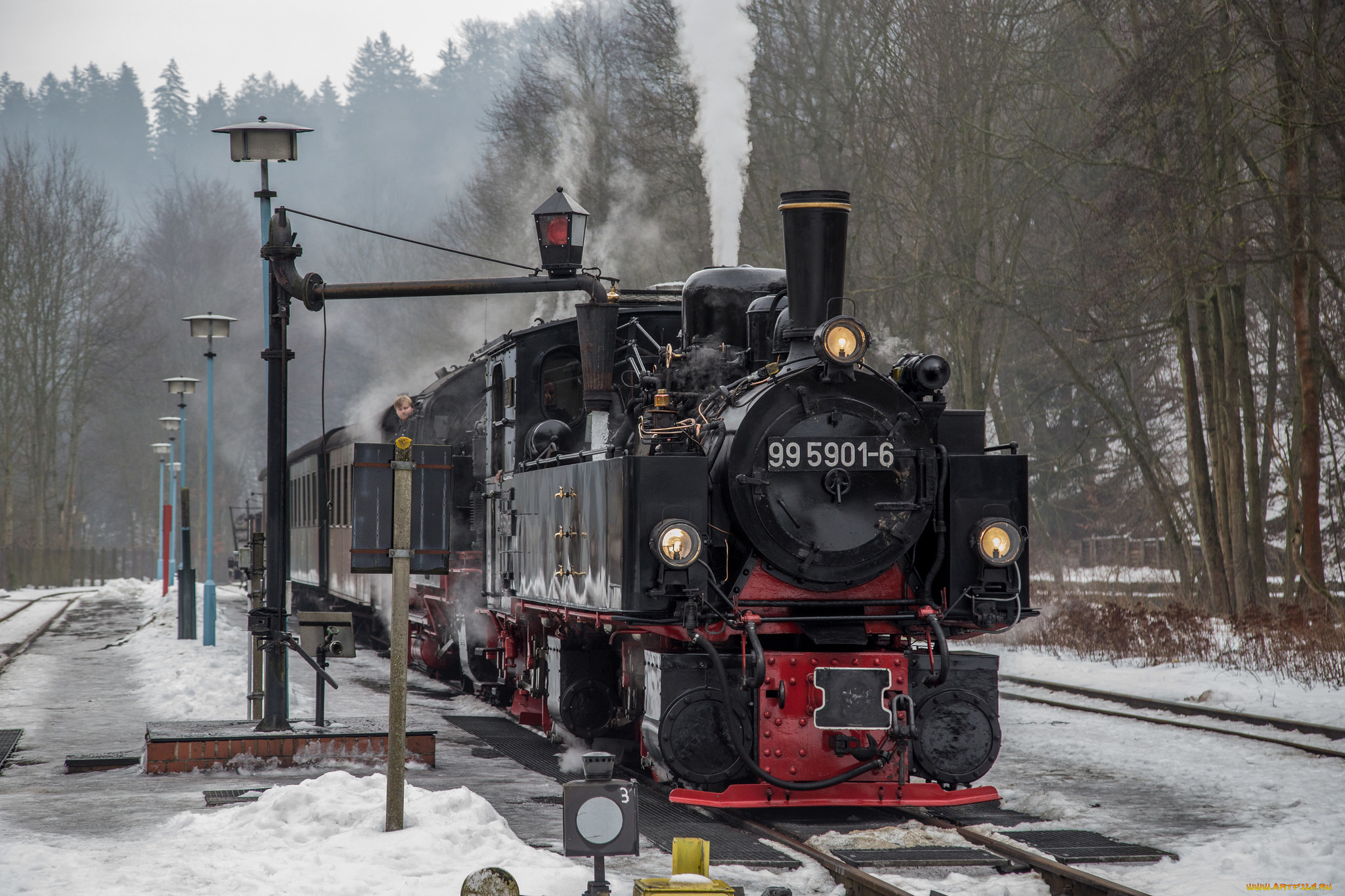 техника, паровозы, паровоз, рельсы