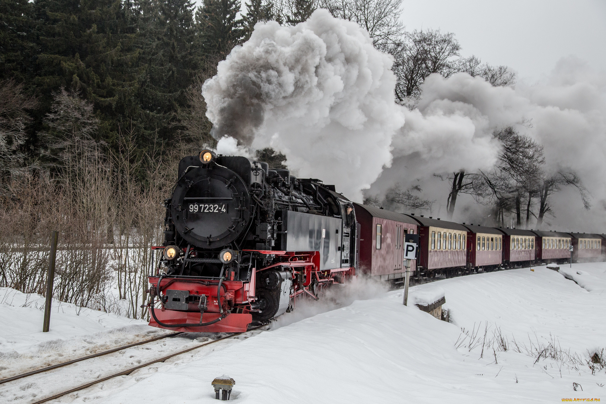 техника, паровозы, паровоз, рельсы