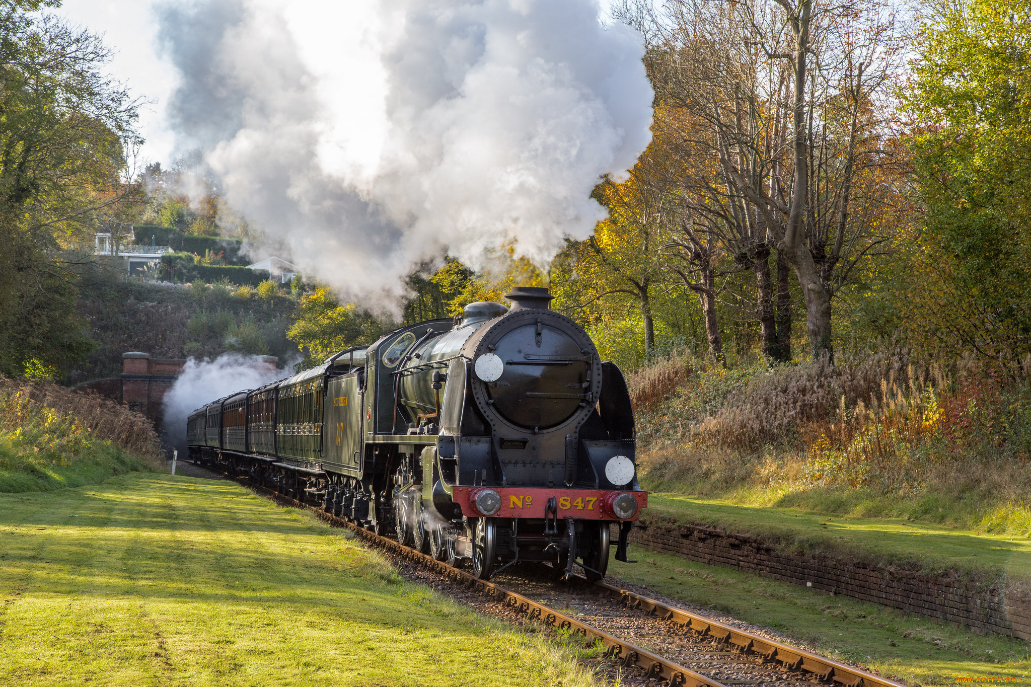 техника, паровозы, паровоз, рельсы