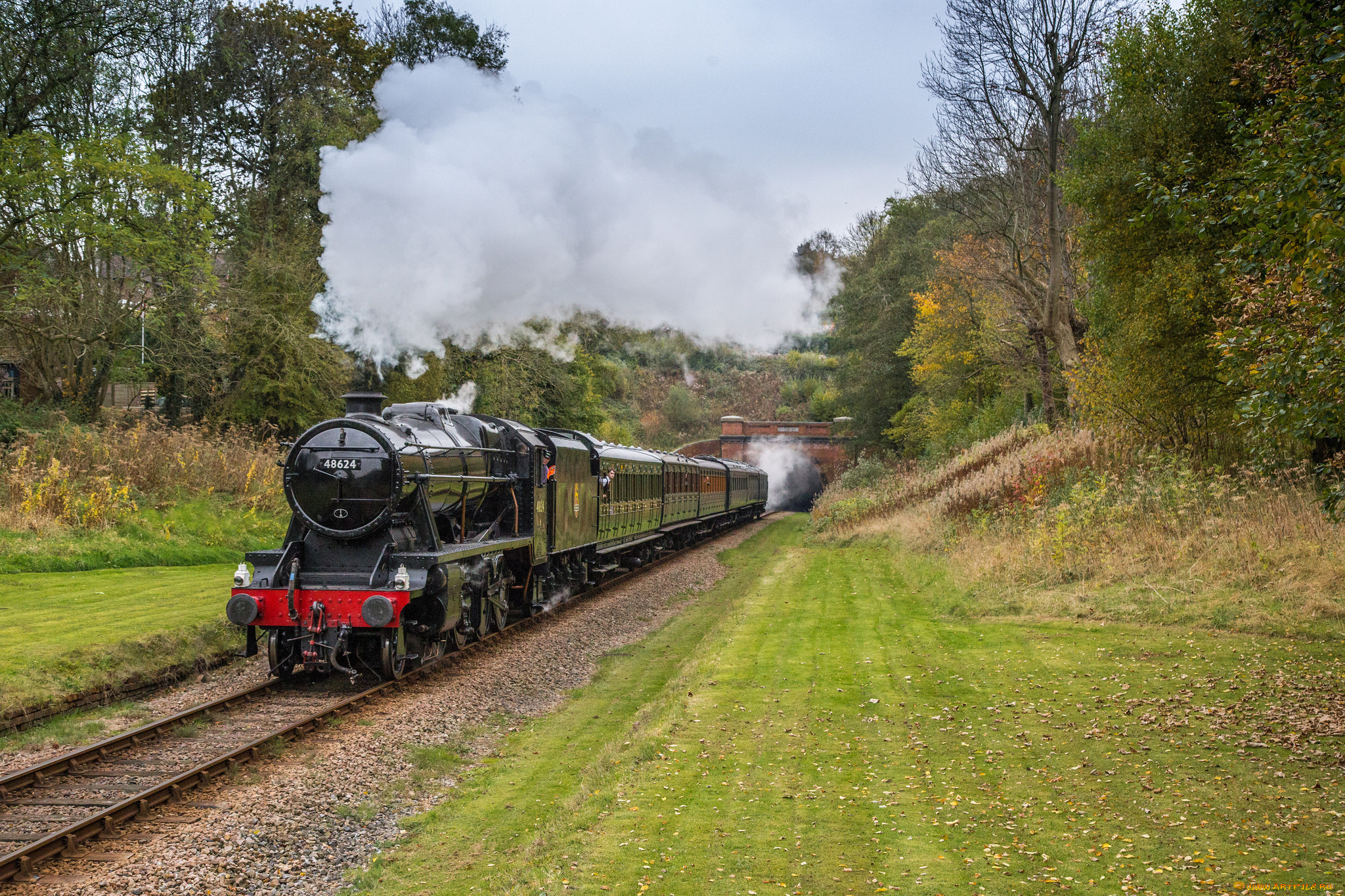 техника, паровозы, паровоз, рельсы
