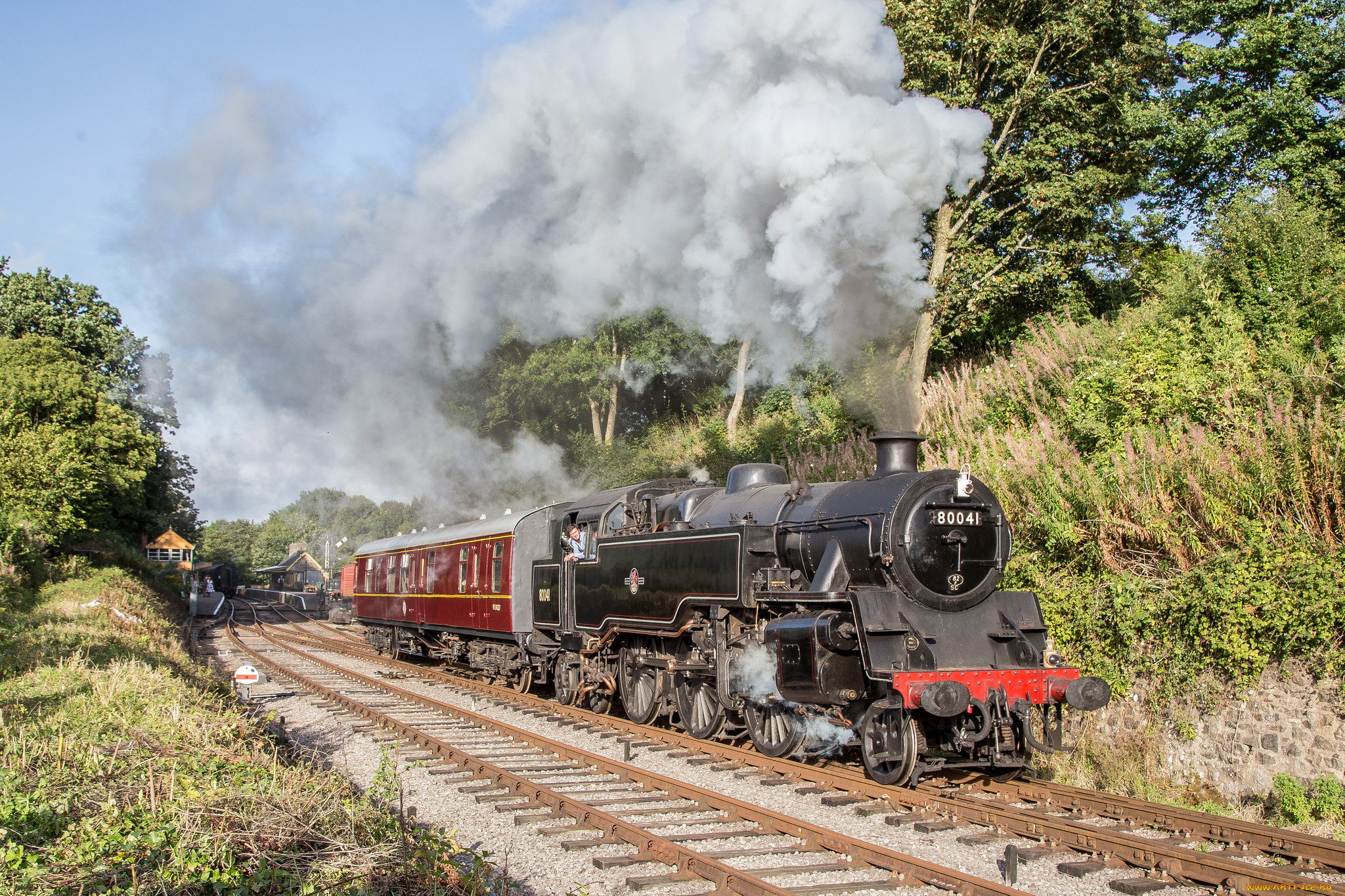 техника, паровозы, паровоз, рельсы