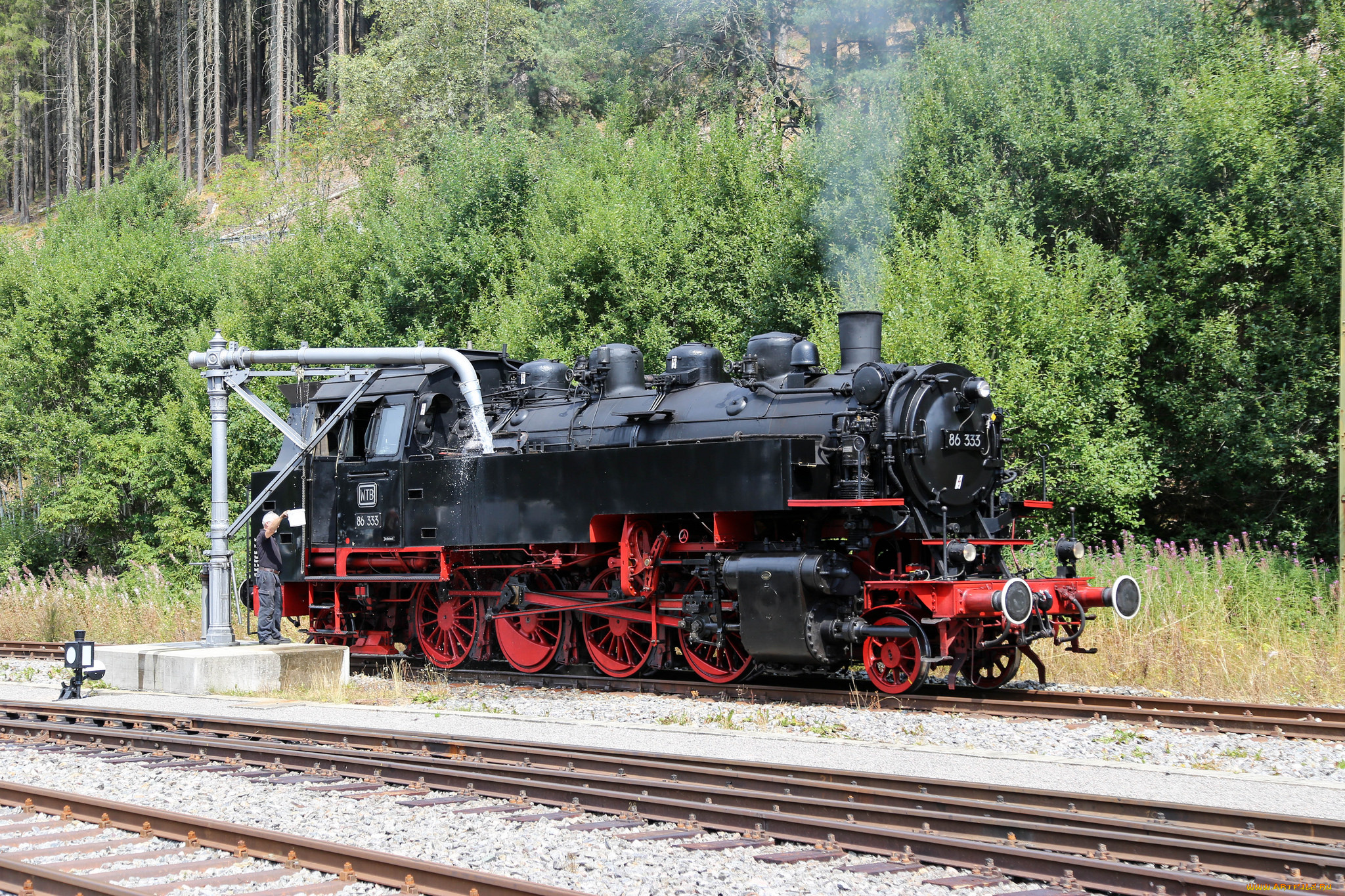 техника, паровозы, паровоз, рельсы