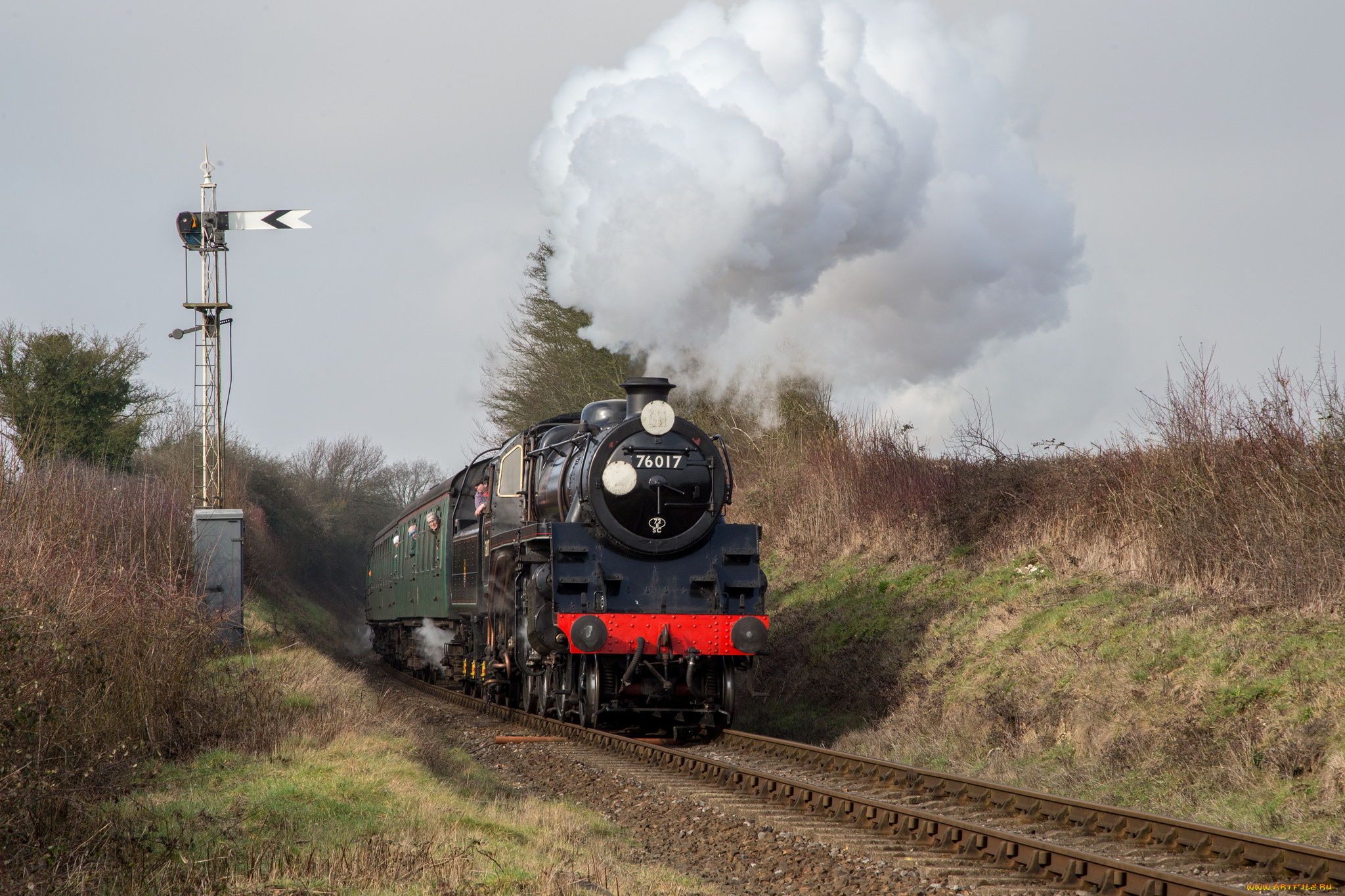 техника, паровозы, рельсы, паровоз