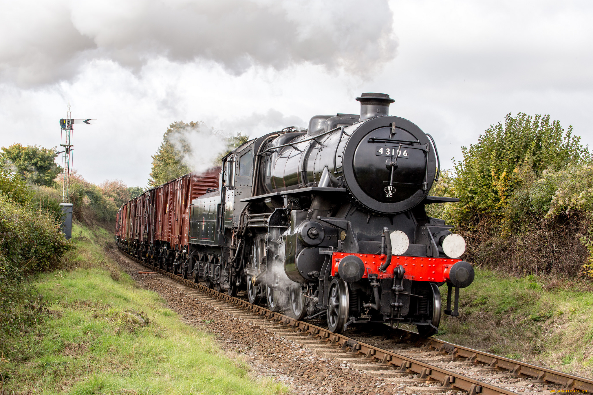 техника, паровозы, рельсы, паровоз