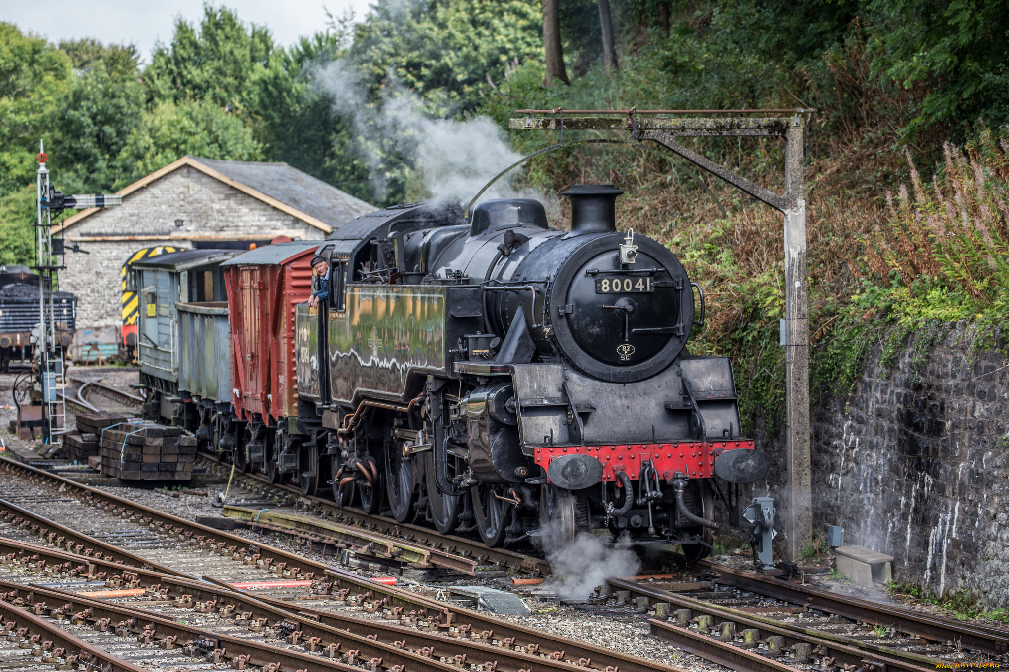 техника, паровозы, рельсы, паровоз