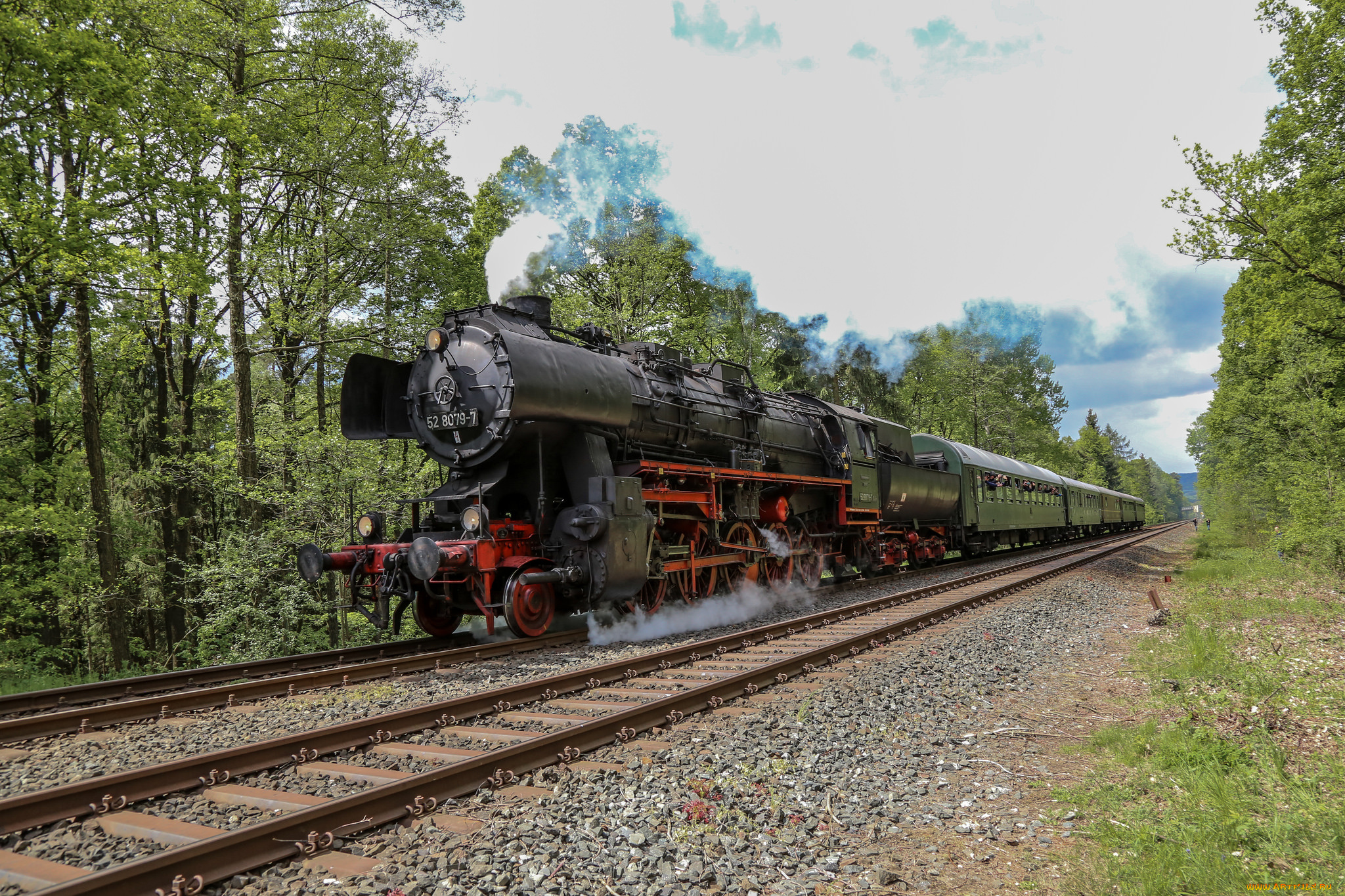 техника, паровозы, рельсы, паровоз