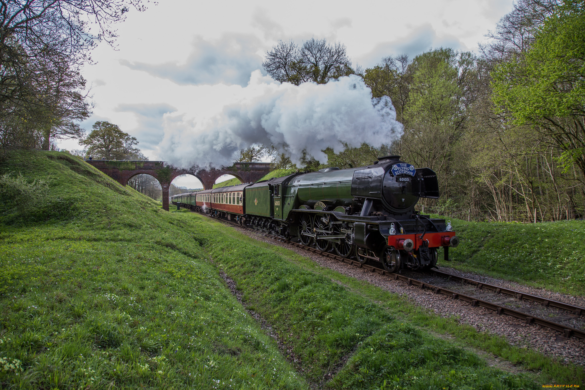 техника, паровозы, состав, локомотив