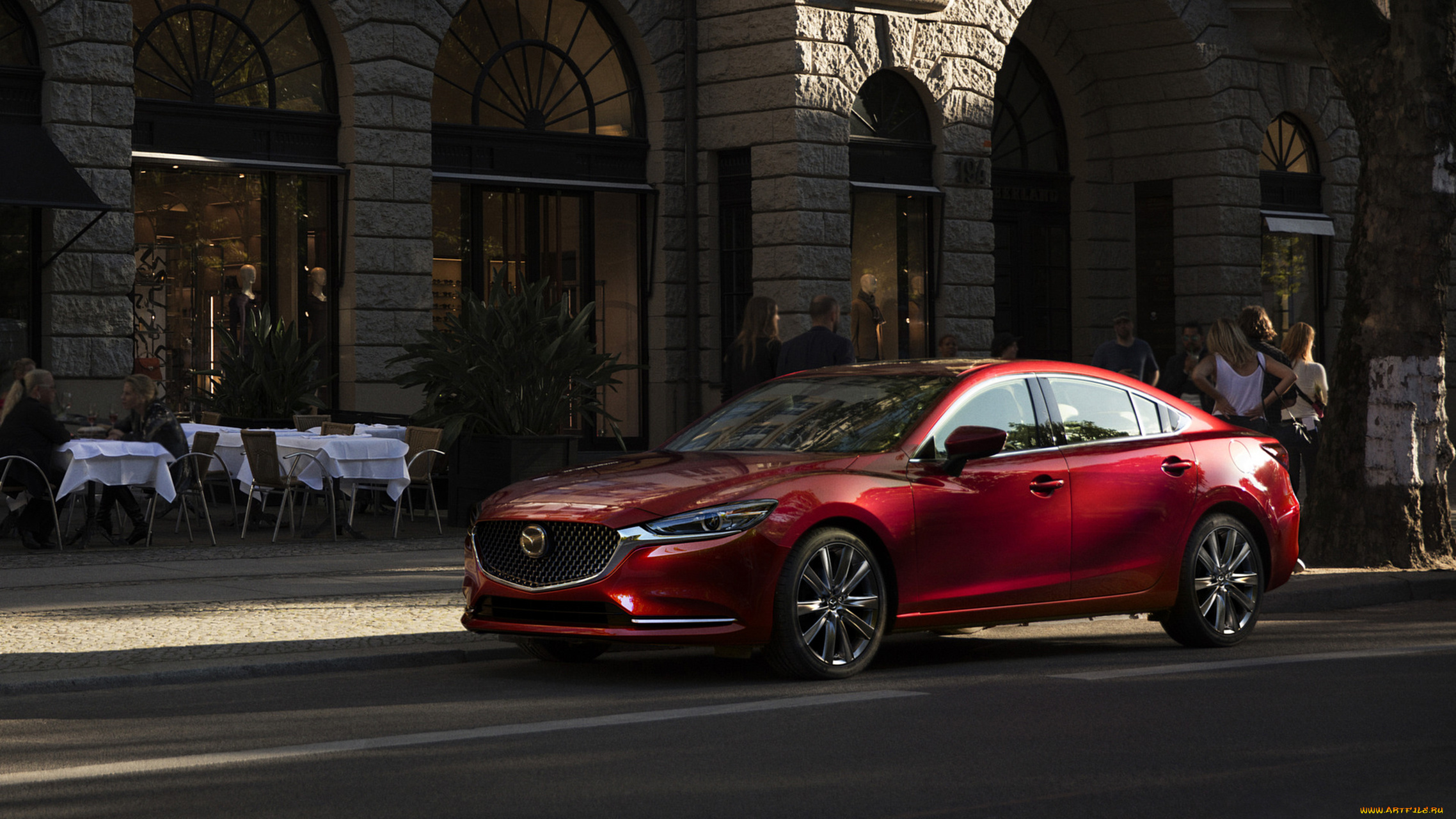 mazda6, 2018, автомобили, выставки, и, уличные, фото, mazda6, 2018, красный