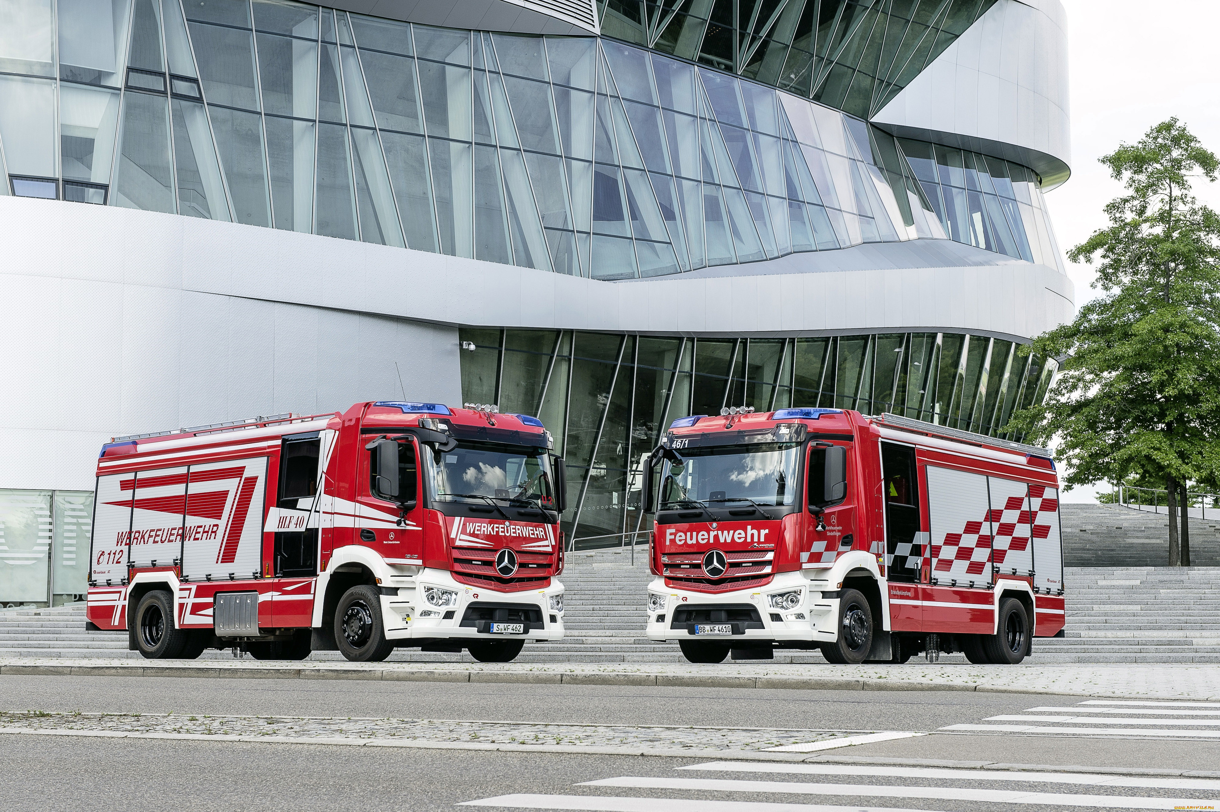 автомобили, пожарные, машины, mercedes