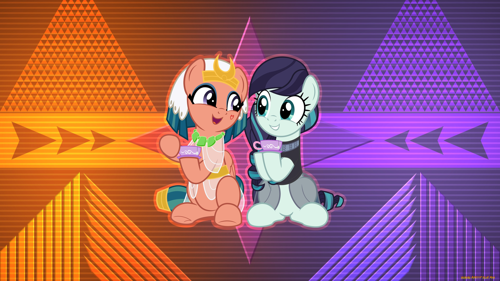 мультфильмы, my, little, pony, фон, пони