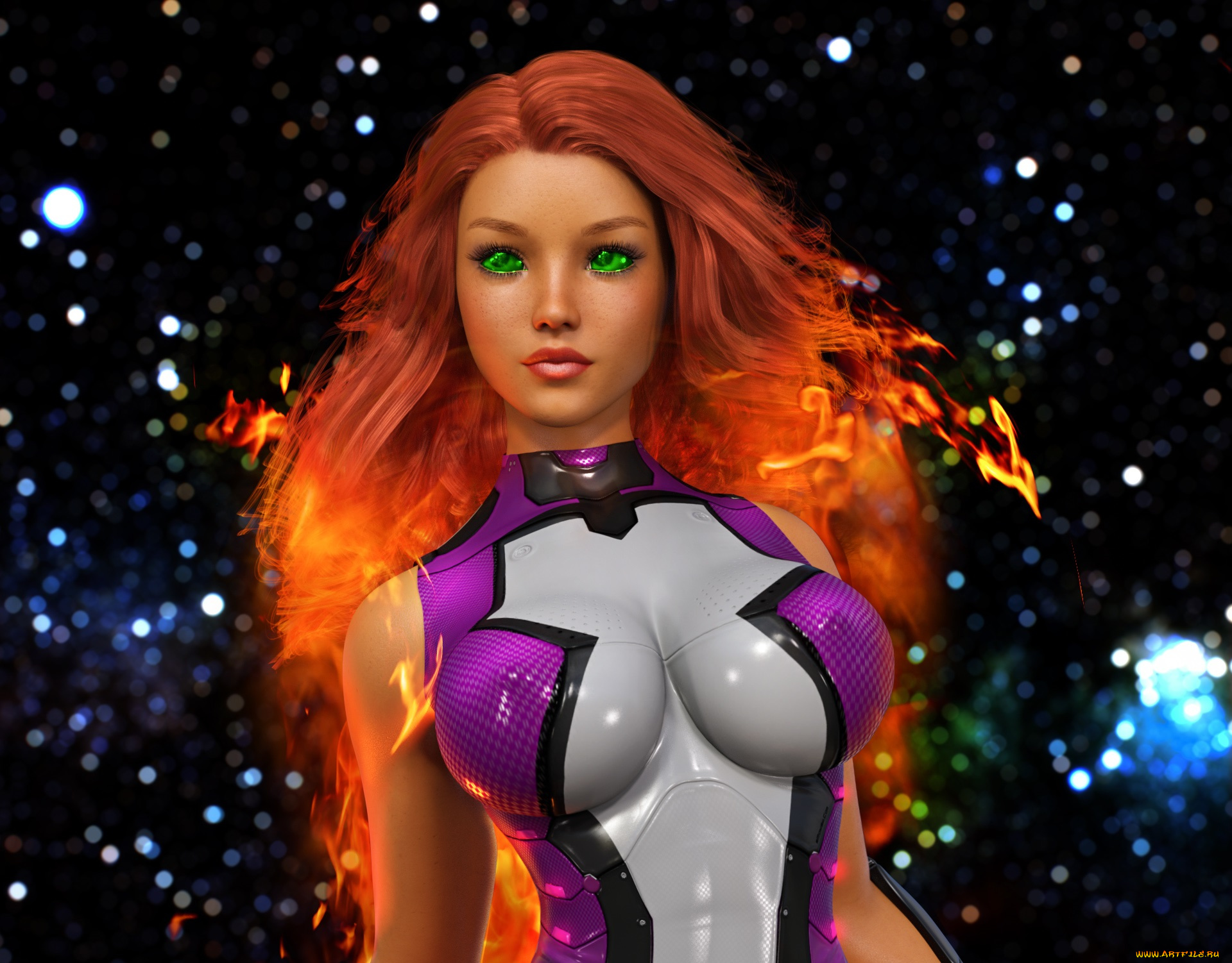 3д, графика, люди, , people, девушка, взгляд, фон