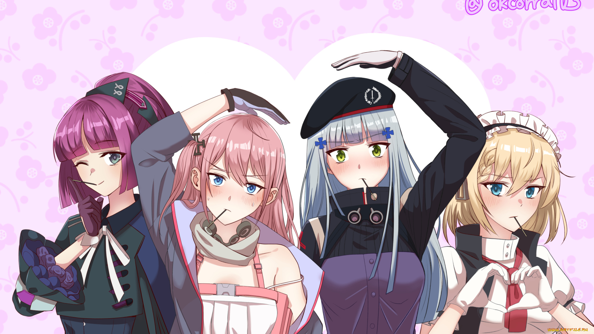 аниме, girls, frontline, girls, frontline