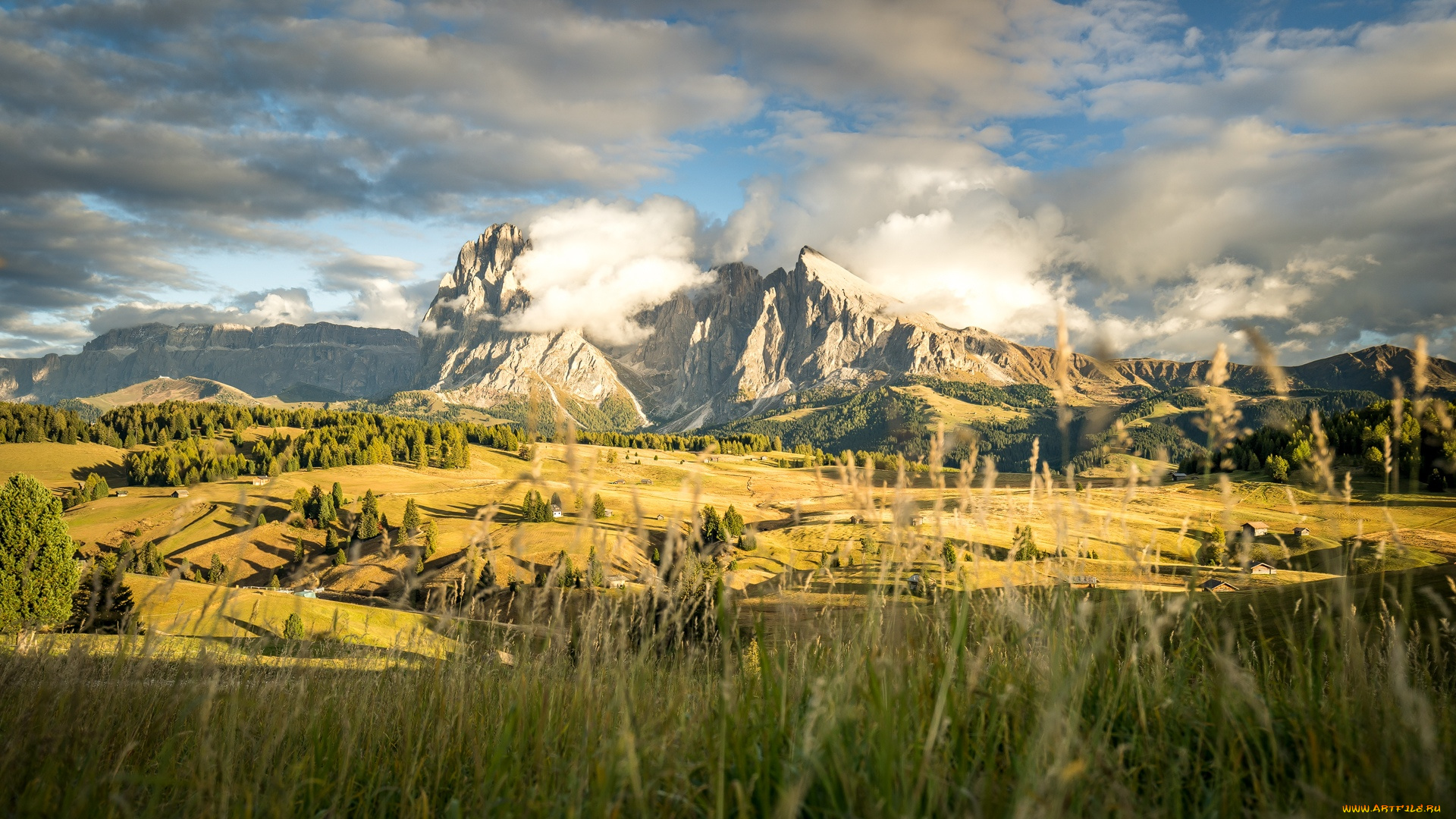 природа, горы, доломитовые, альпы