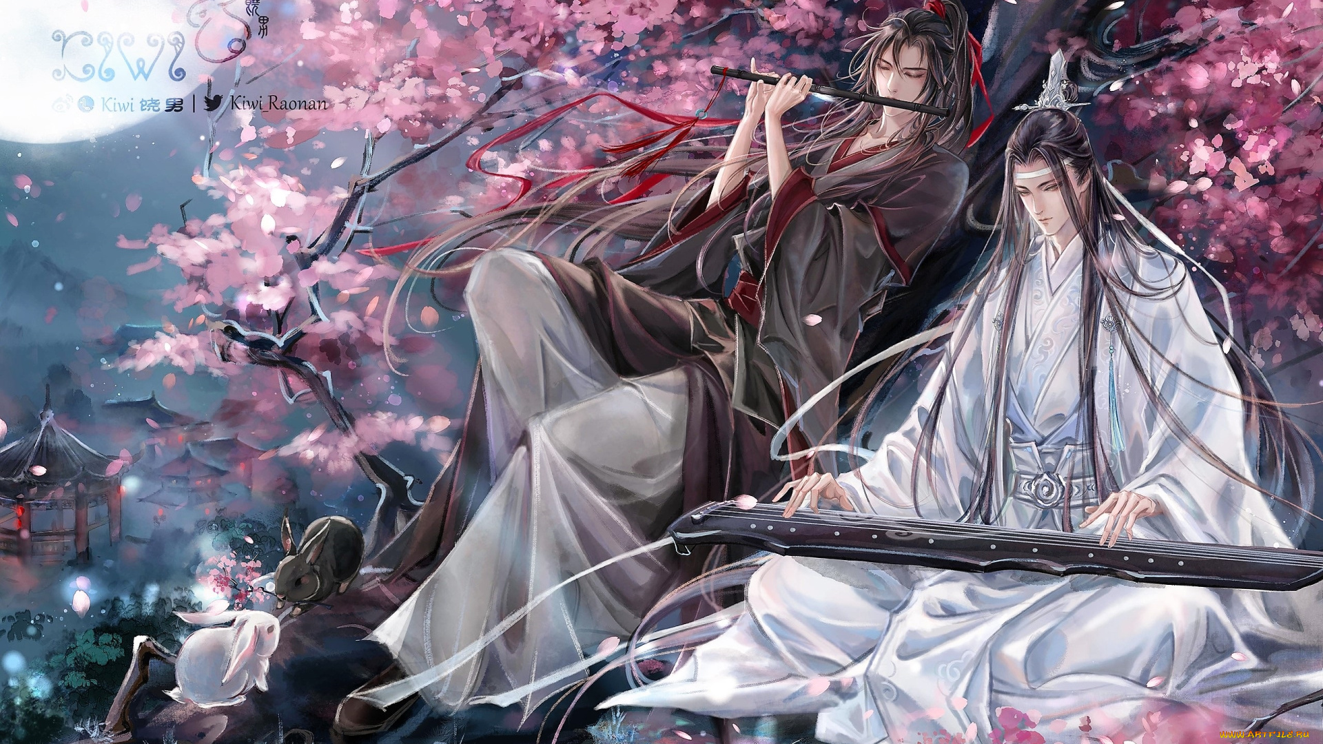 аниме, mo, dao, zu, shi, вэй, усянь, лань, ванцзы, кролики