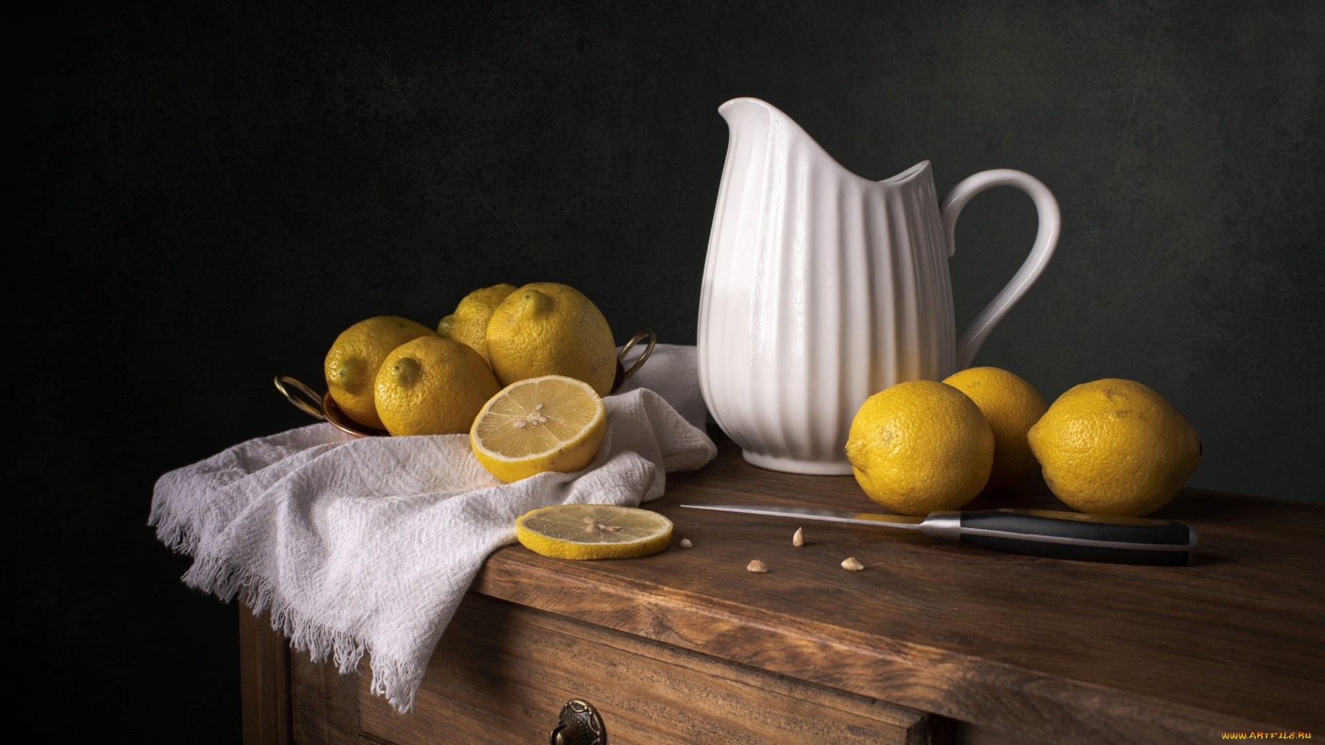 еда, цитрусы, лимоны