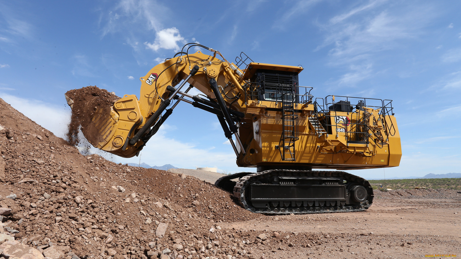 техника, экскаваторы, catetpillar