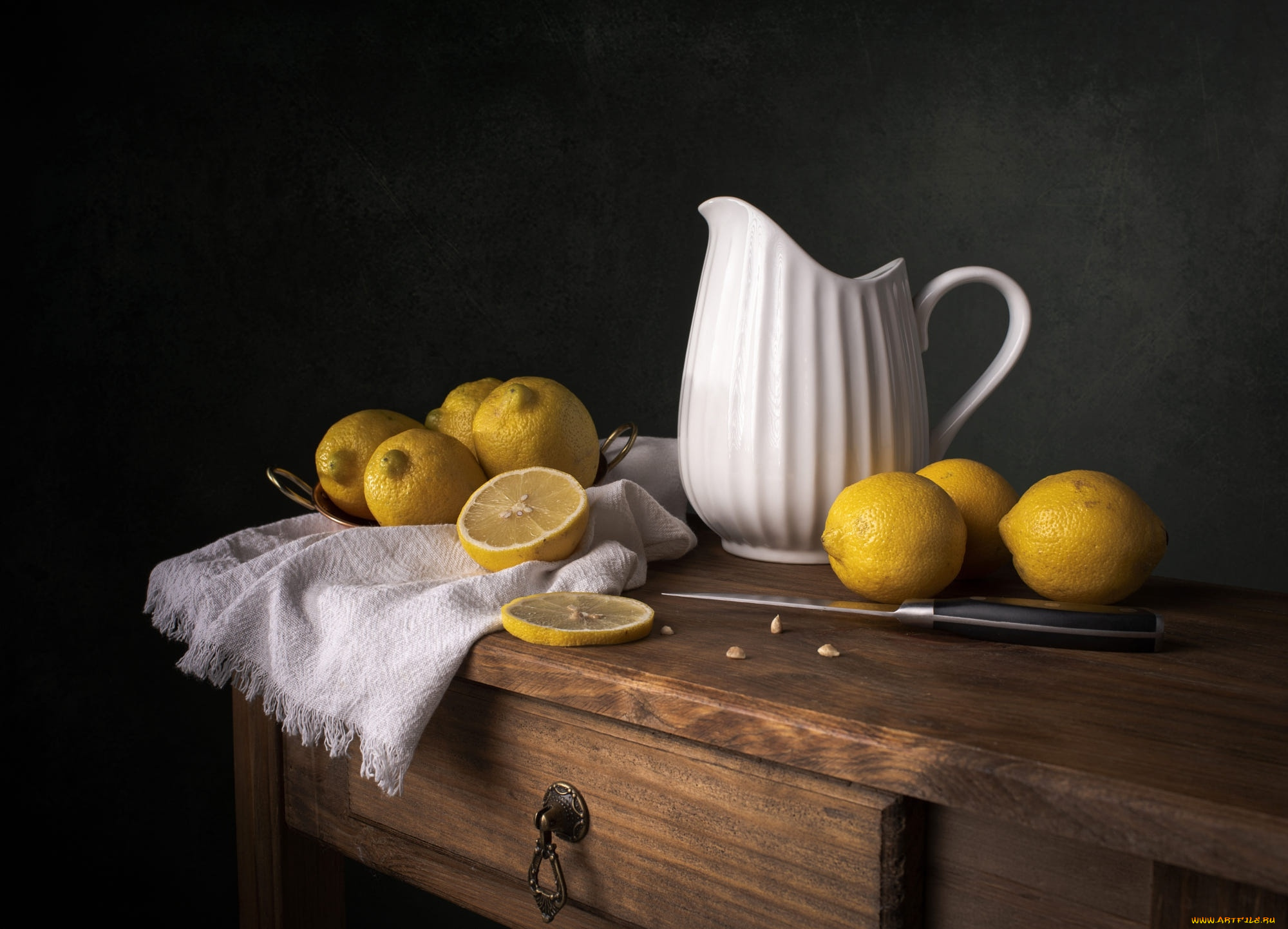 еда, цитрусы, лимоны