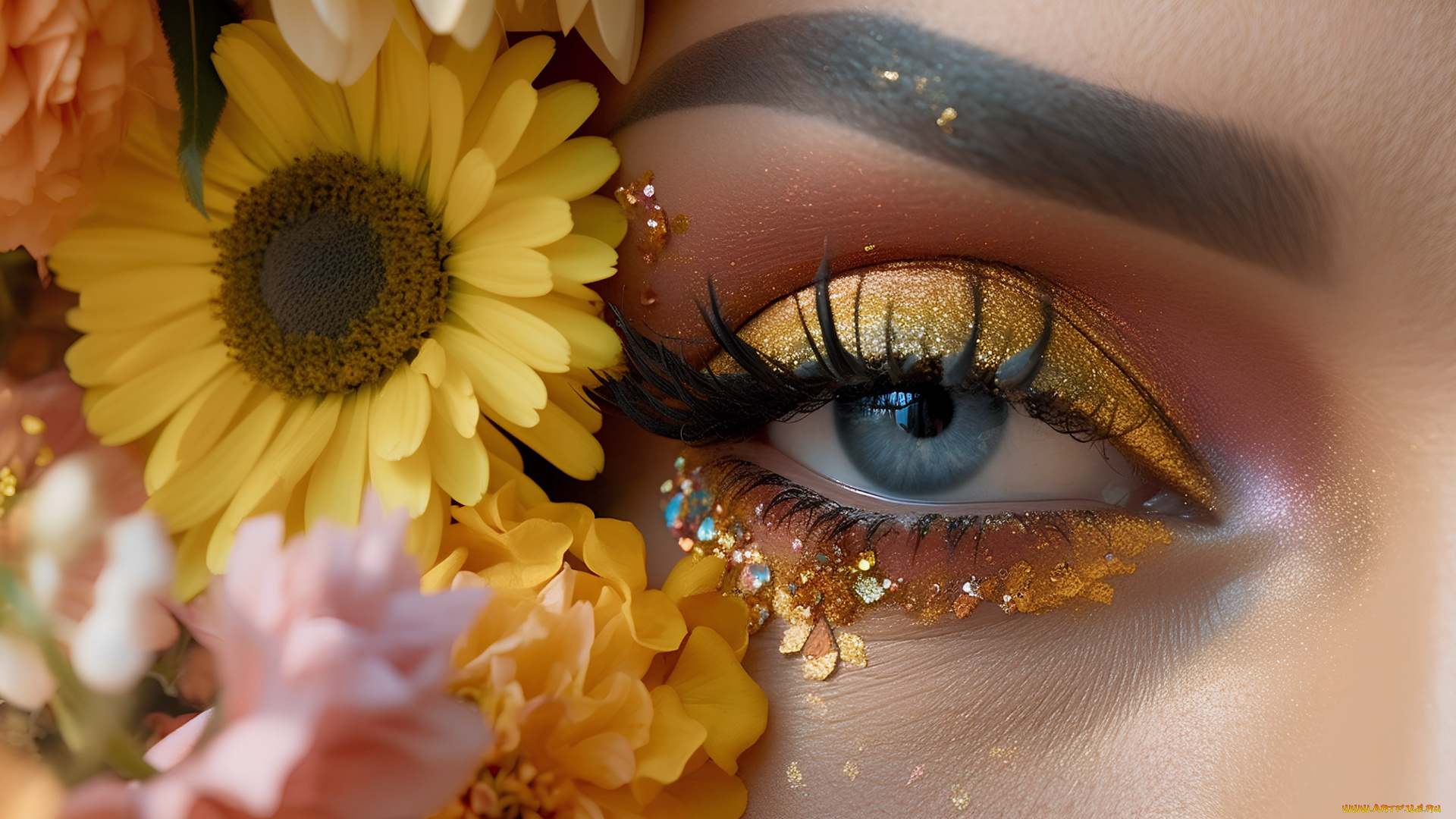 3д, 3д, графика, глаза, , eyes, макияж