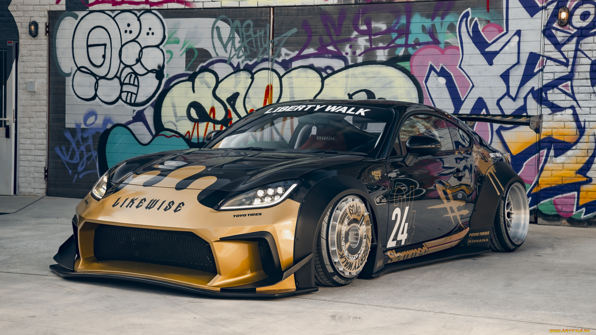 автомобили, toyota, graffiti, liberty, walk, gr86, lbwk