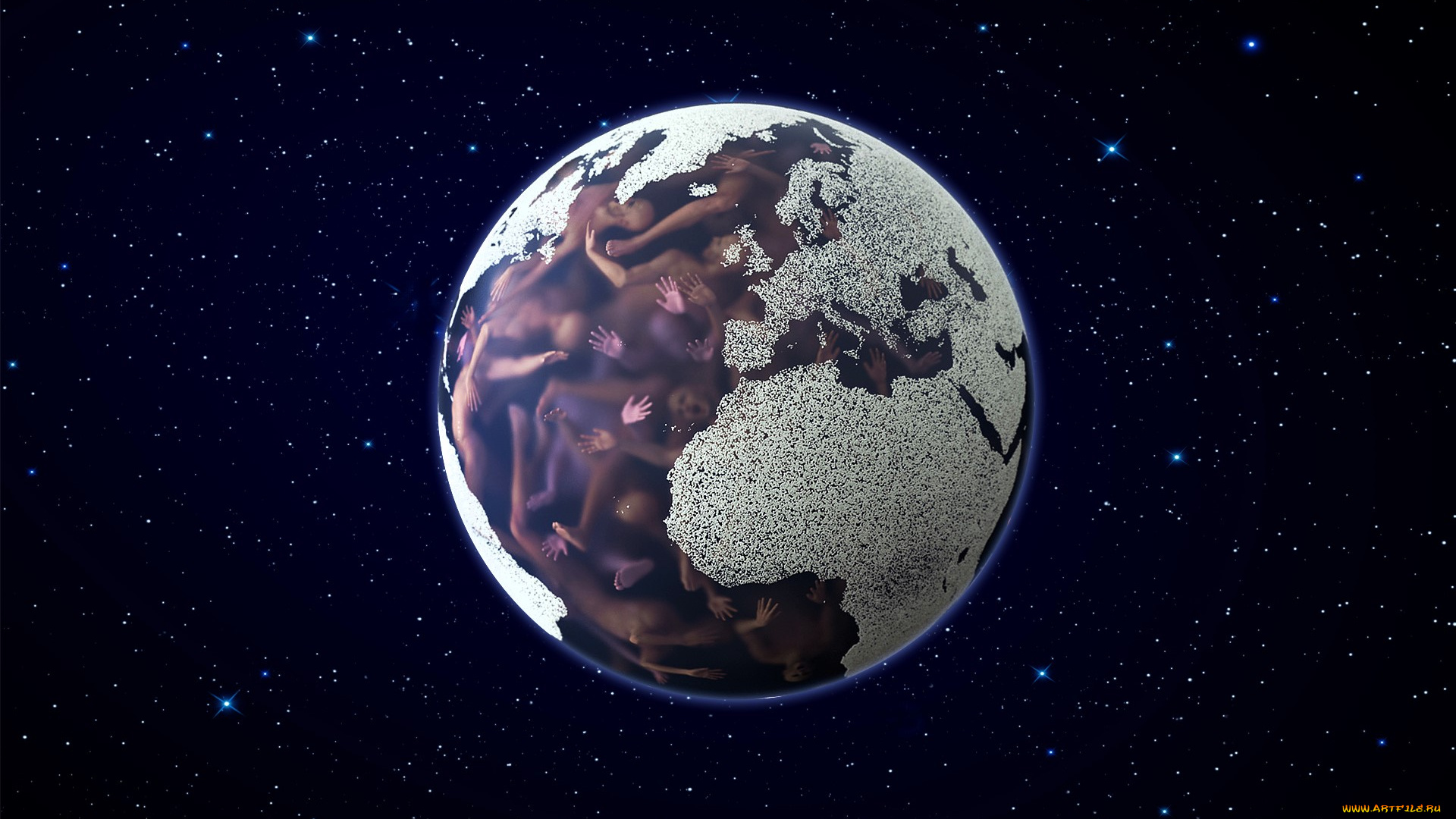 разное, компьютерный, дизайн, планета, люди