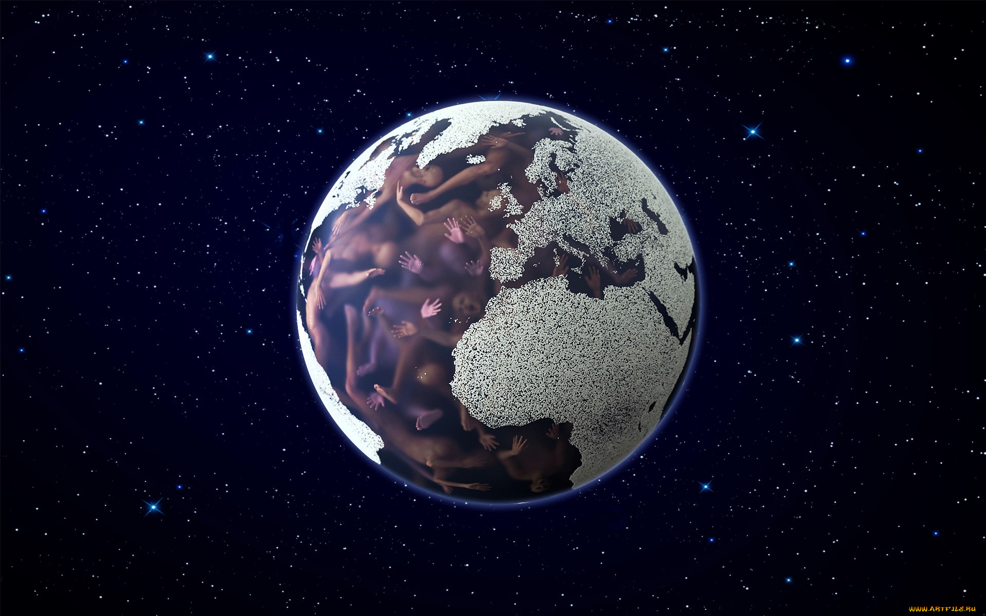 разное, компьютерный, дизайн, планета, люди