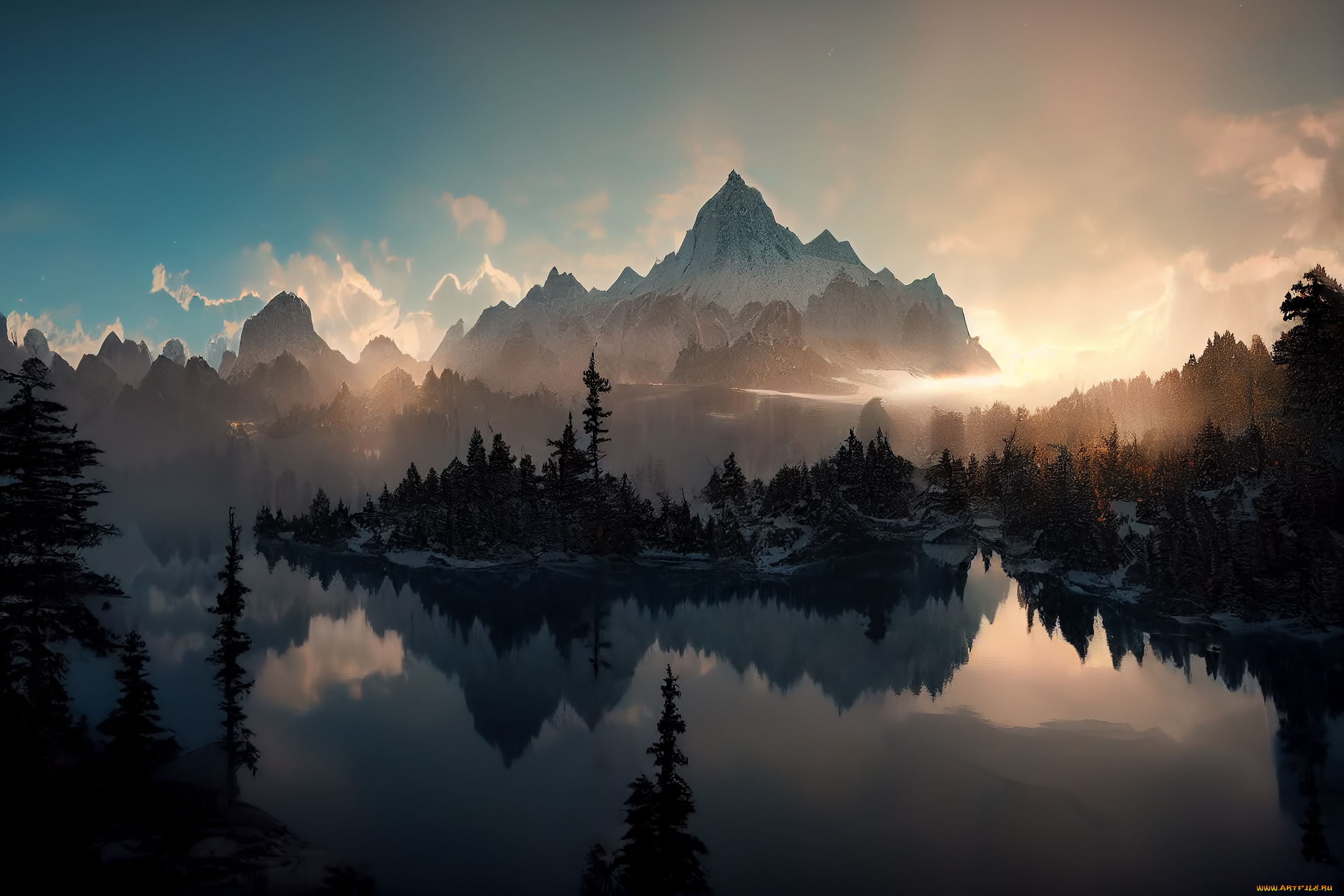 разное, компьютерный, дизайн, пейзаж