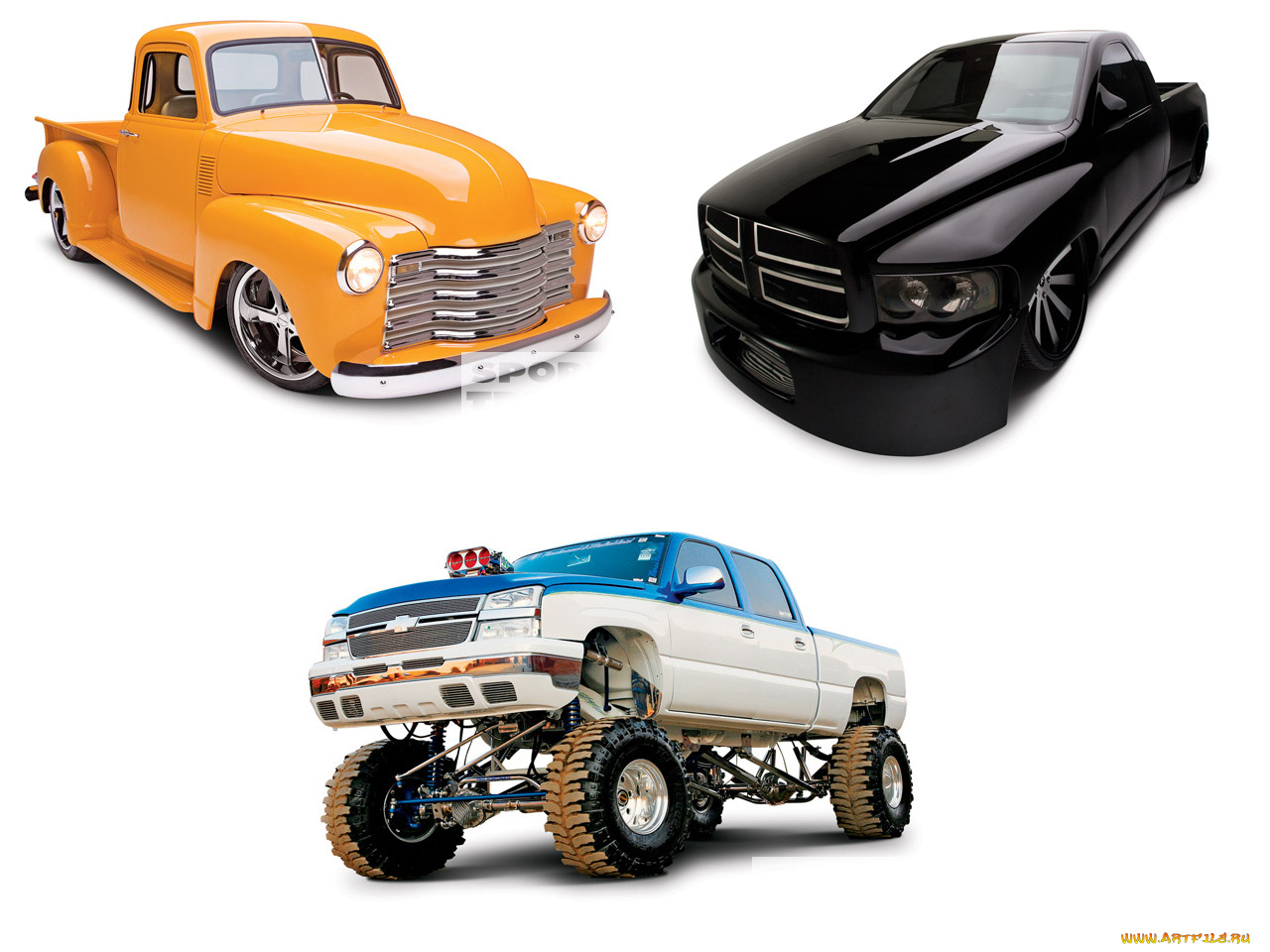 автомобили, custom, pick, up