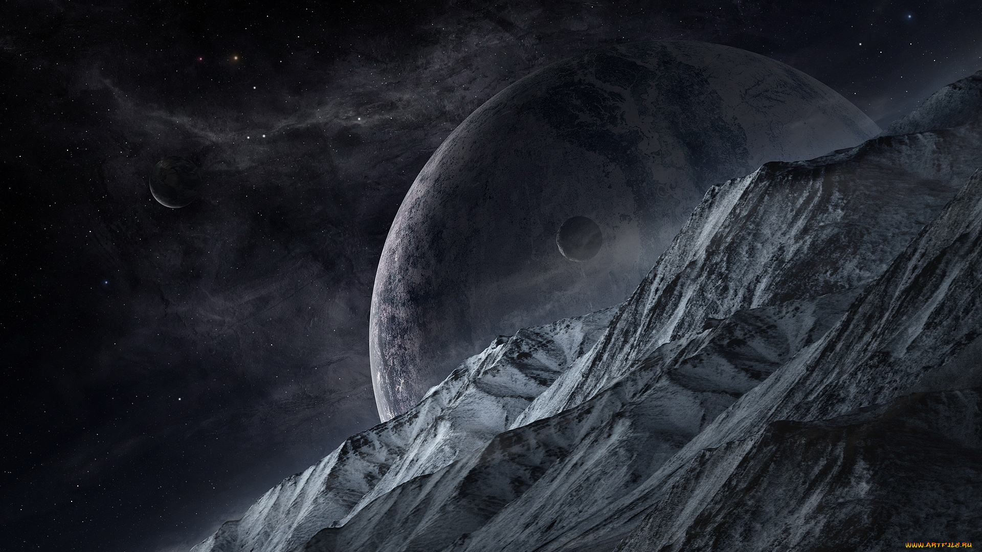 3д, графика, atmosphere, mood, атмосфера, настроения, планеты