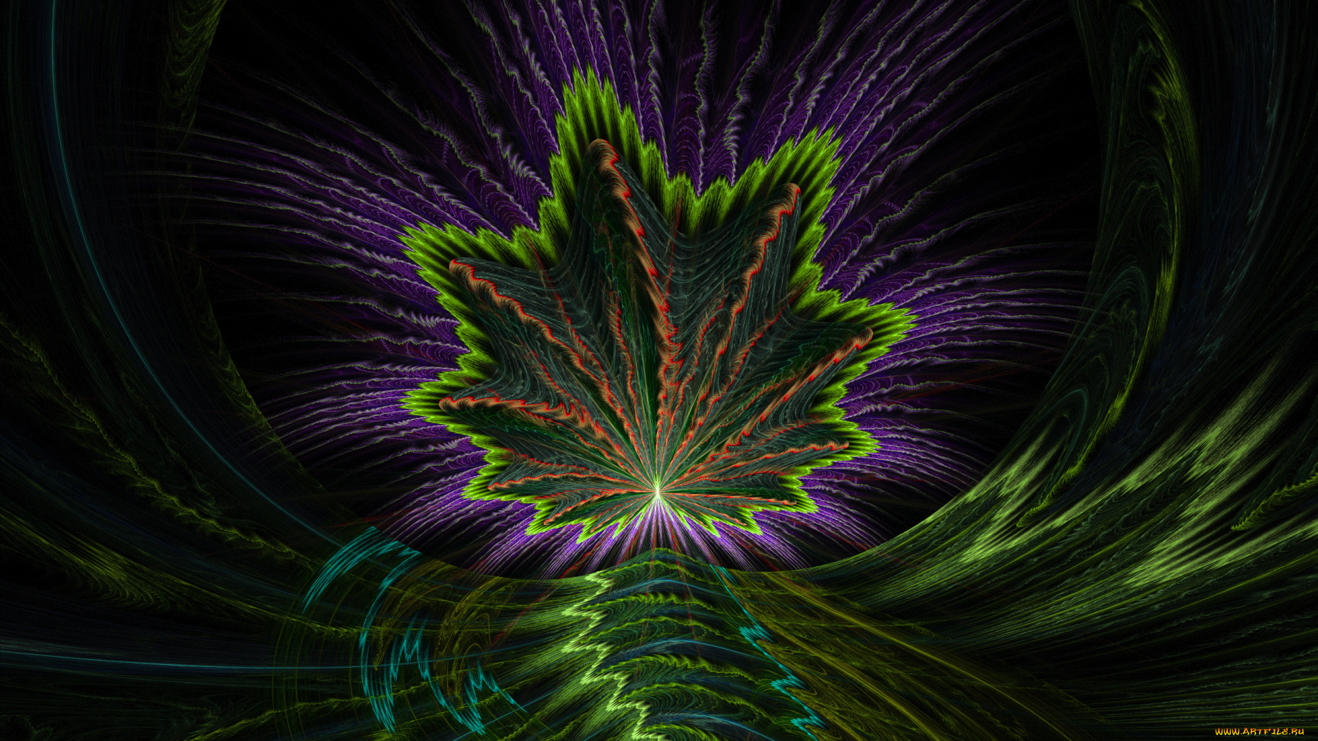 3д, графика, fractal, фракталы, цвета, фон