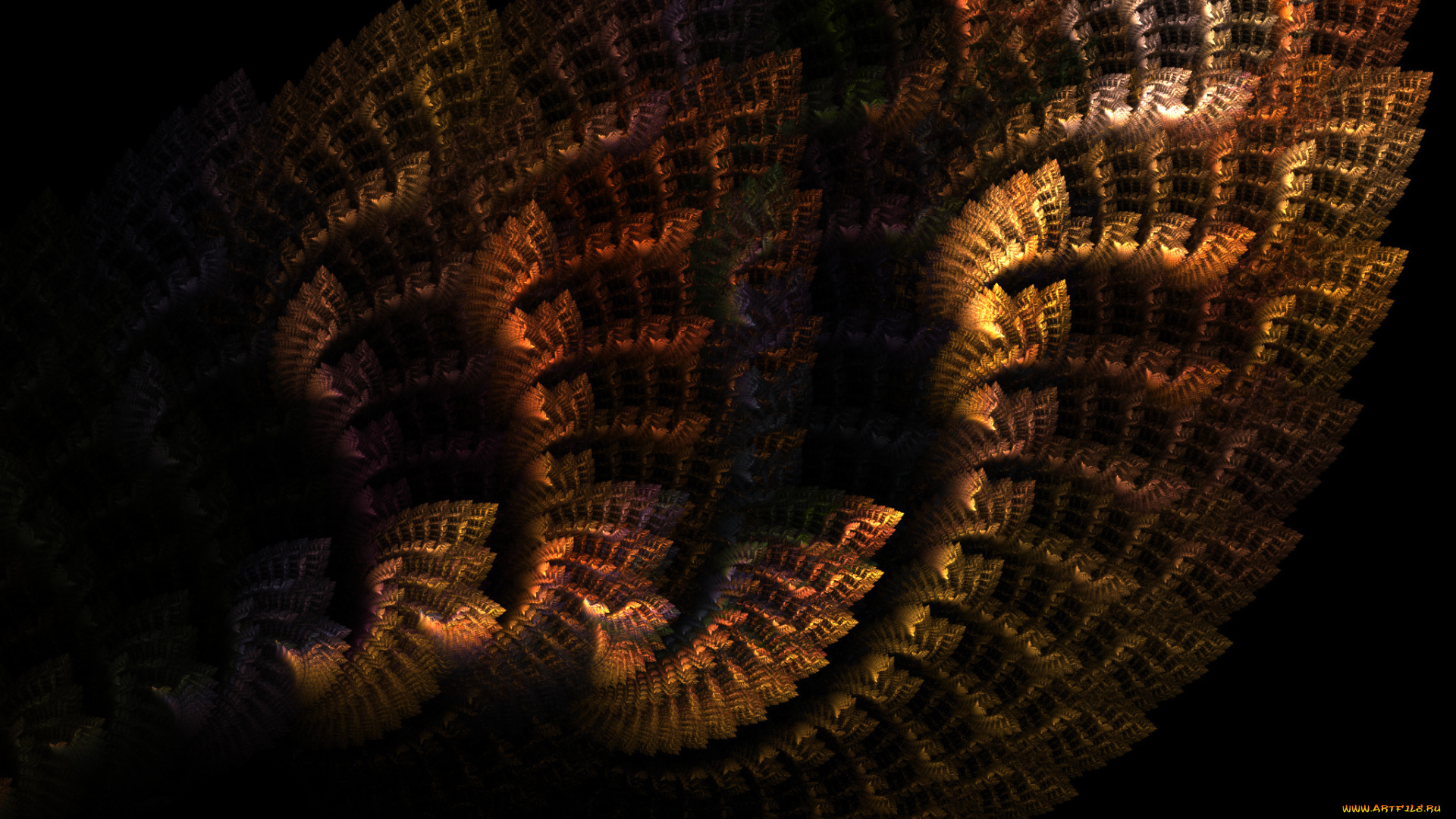 3д, графика, fractal, фракталы, фон, цвета