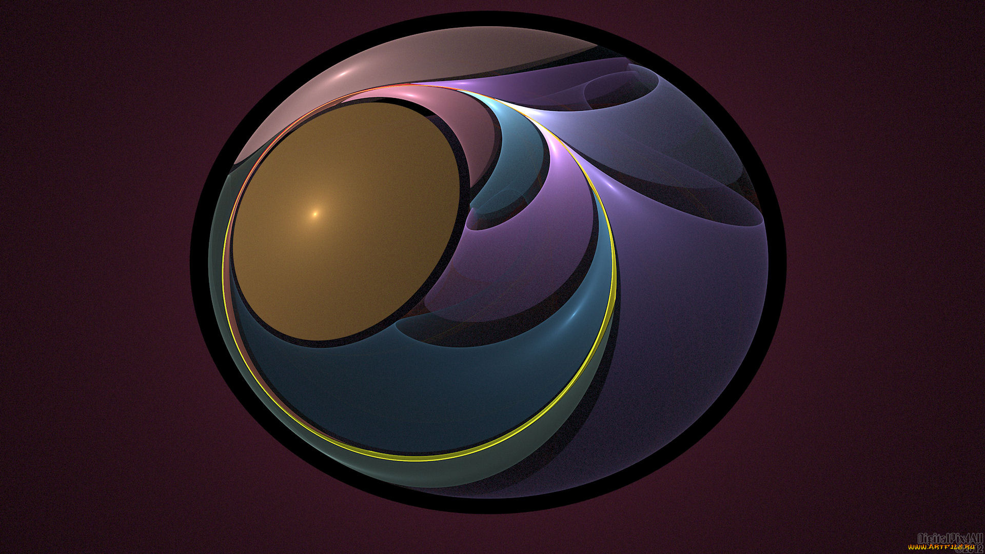 3д, графика, fractal, фракталы, узор, фон, темный, цвета