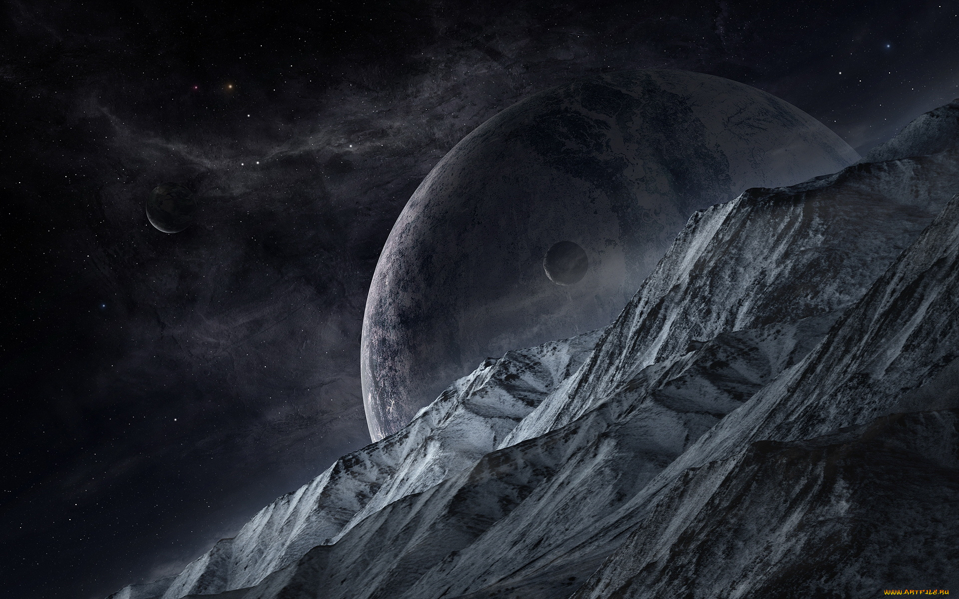 3д, графика, atmosphere, mood, атмосфера, настроения, планеты