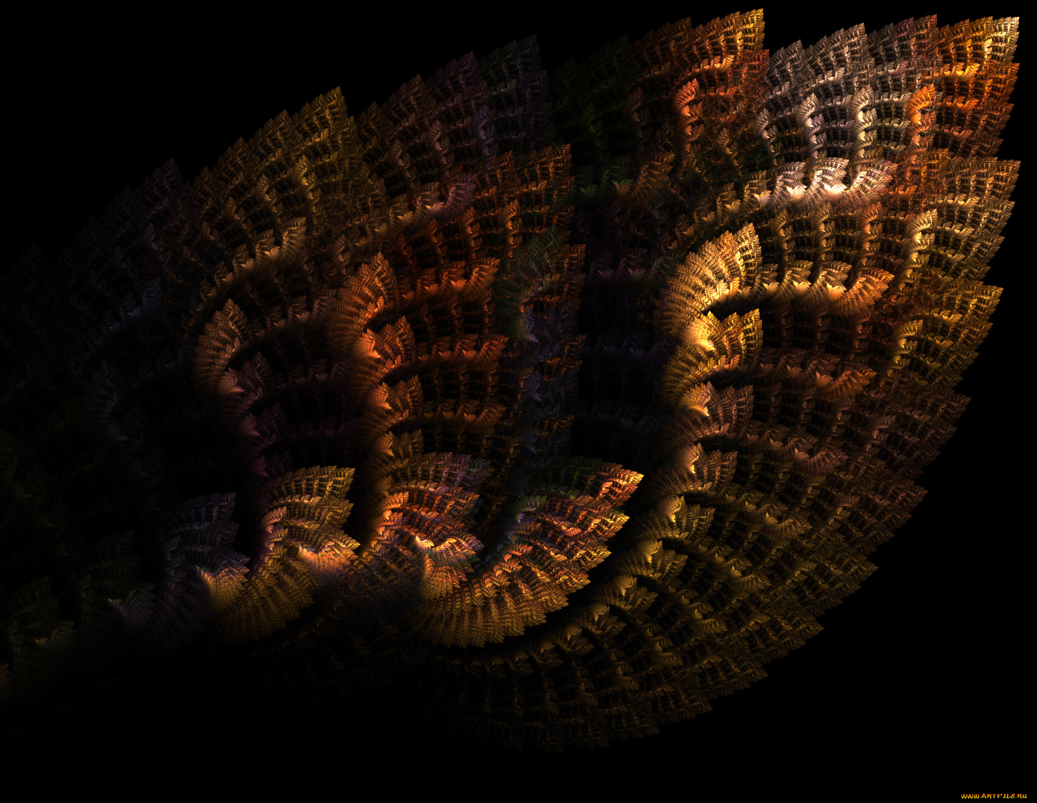 3д, графика, fractal, фракталы, фон, цвета