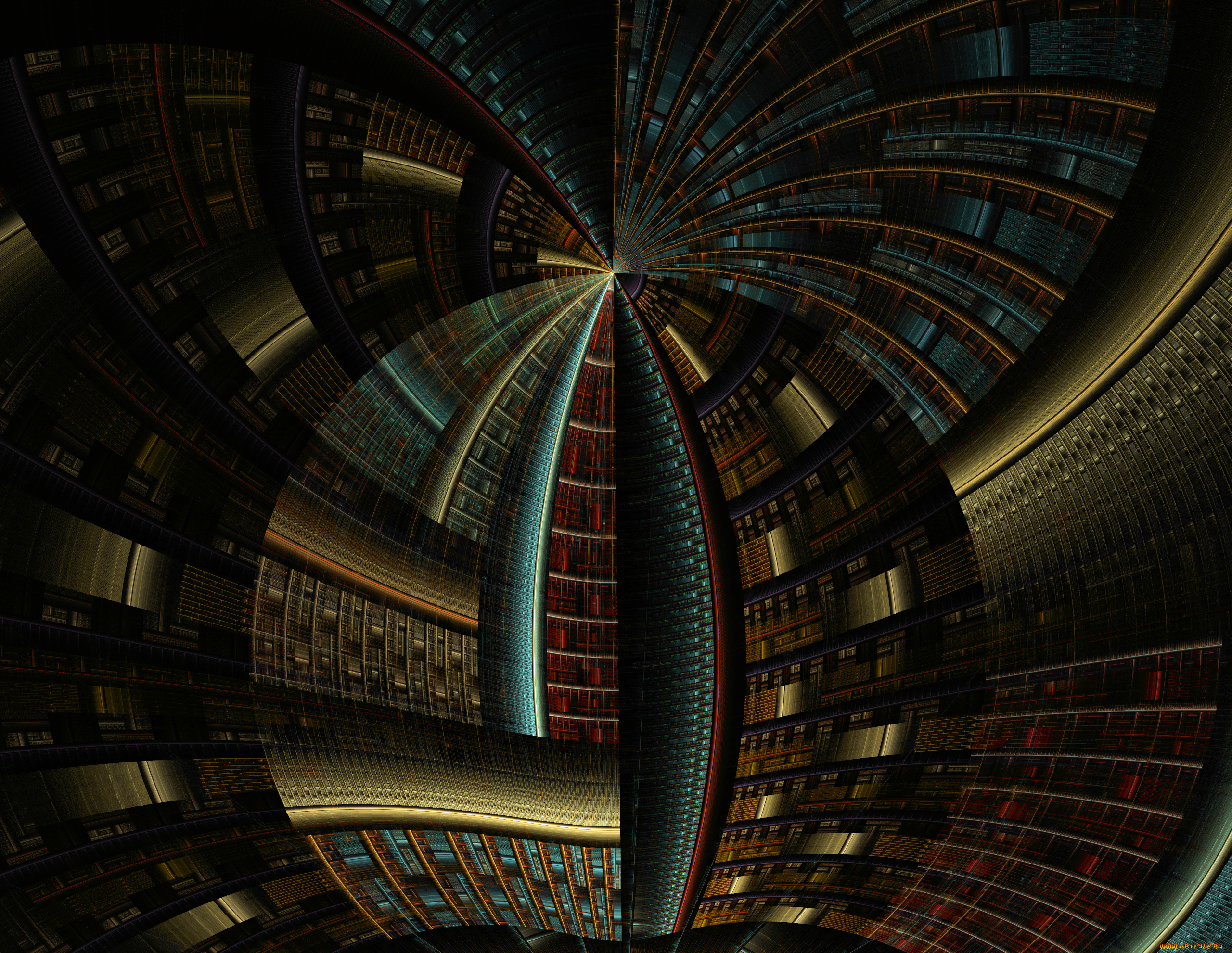 3д, графика, fractal, фракталы, цвета, фон