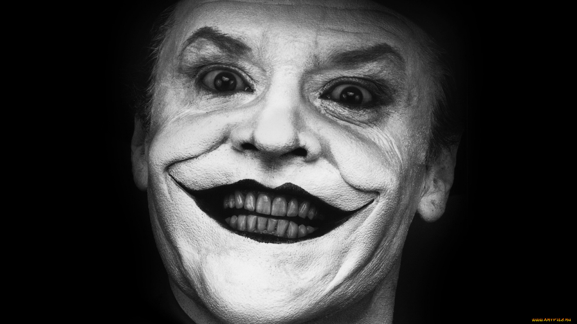 кино, фильмы, batman, джокер, черно-белый, улыбка
